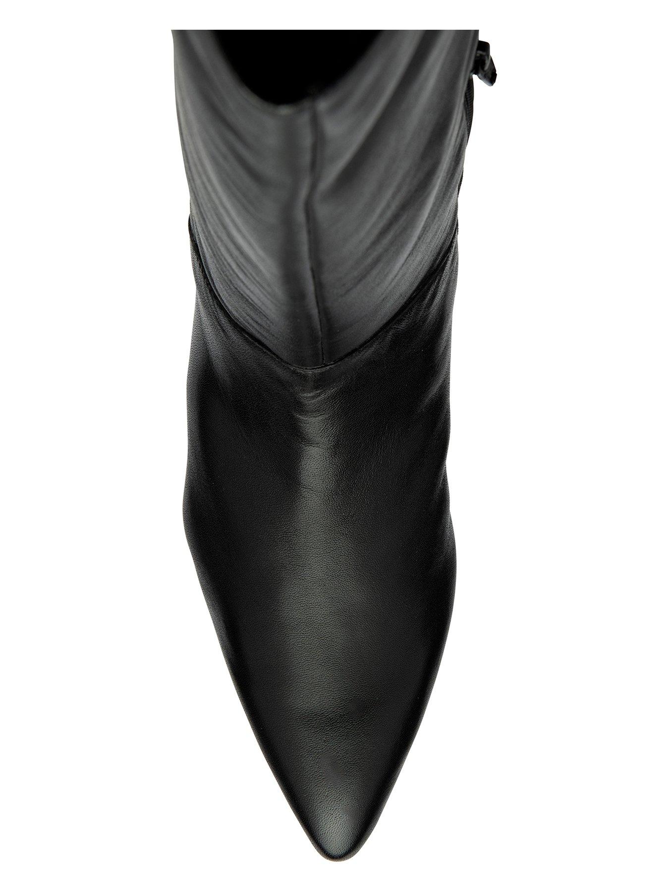  image of ravel-catton-knee-boots-black-leather