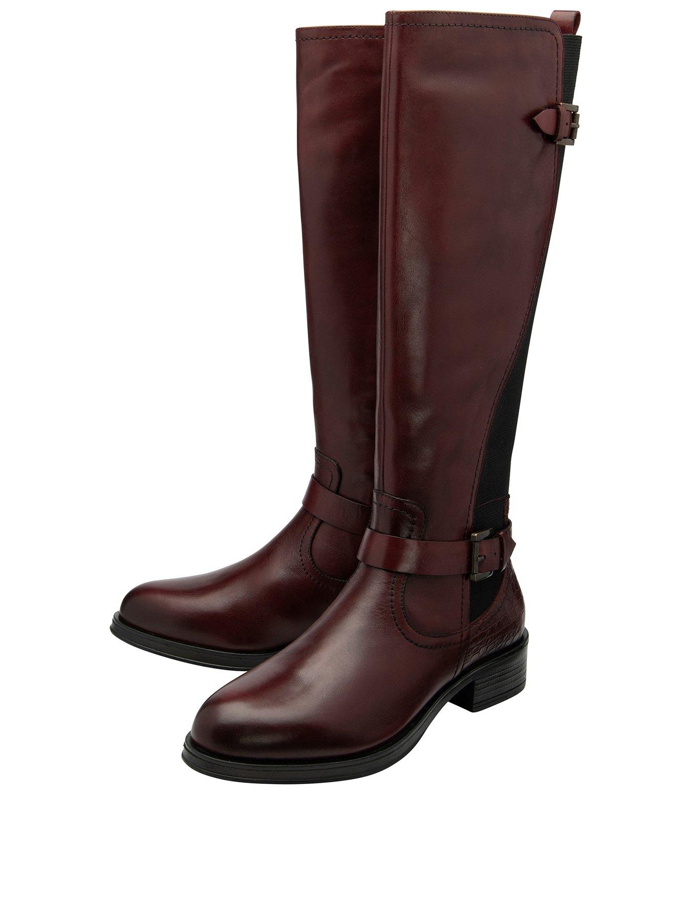 Image 2 of 4 of Ravel Eildon Knee Boots - Bordo