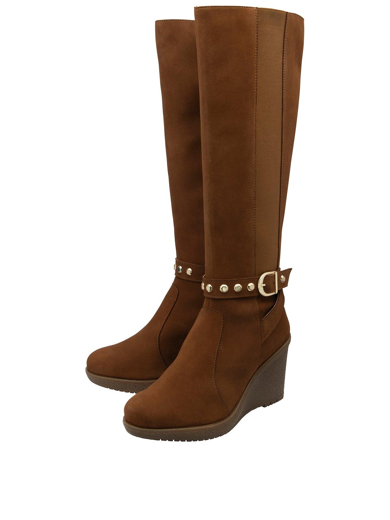  image of ravel-arkle-knee-boots-tan