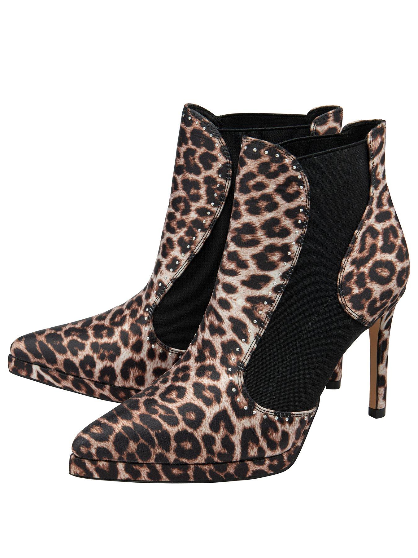 Image 2 of 4 of Ravel Polla Ankle Boots - Leopard