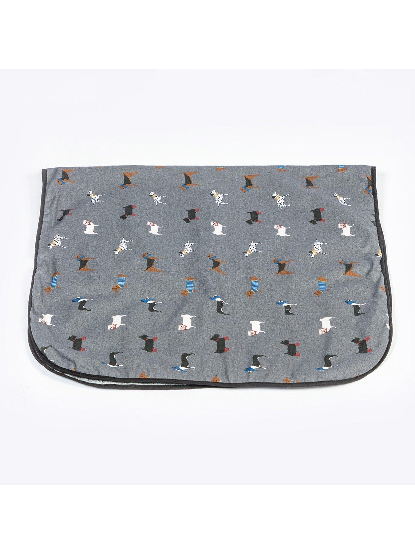 Image 3 of 3 of FatFace Marching Dogs Blanket Large