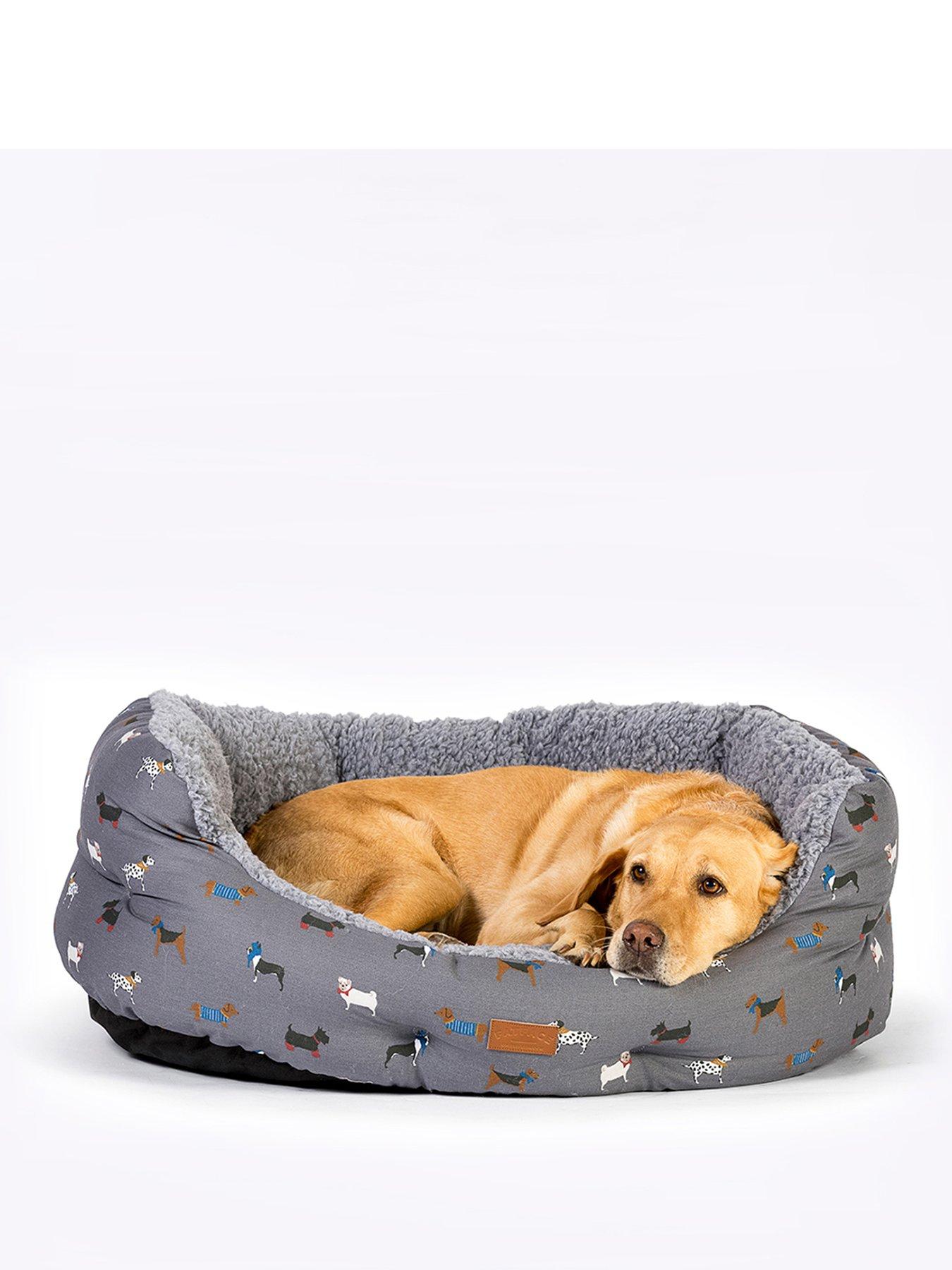 Image 1 of 3 of FatFace Marching Dogs Deluxe Slumber Bed