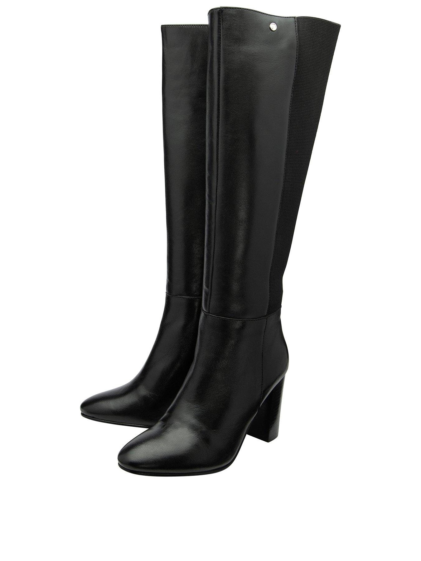 Image 2 of 4 of Ravel Bywell Knee Boots - Black Leather