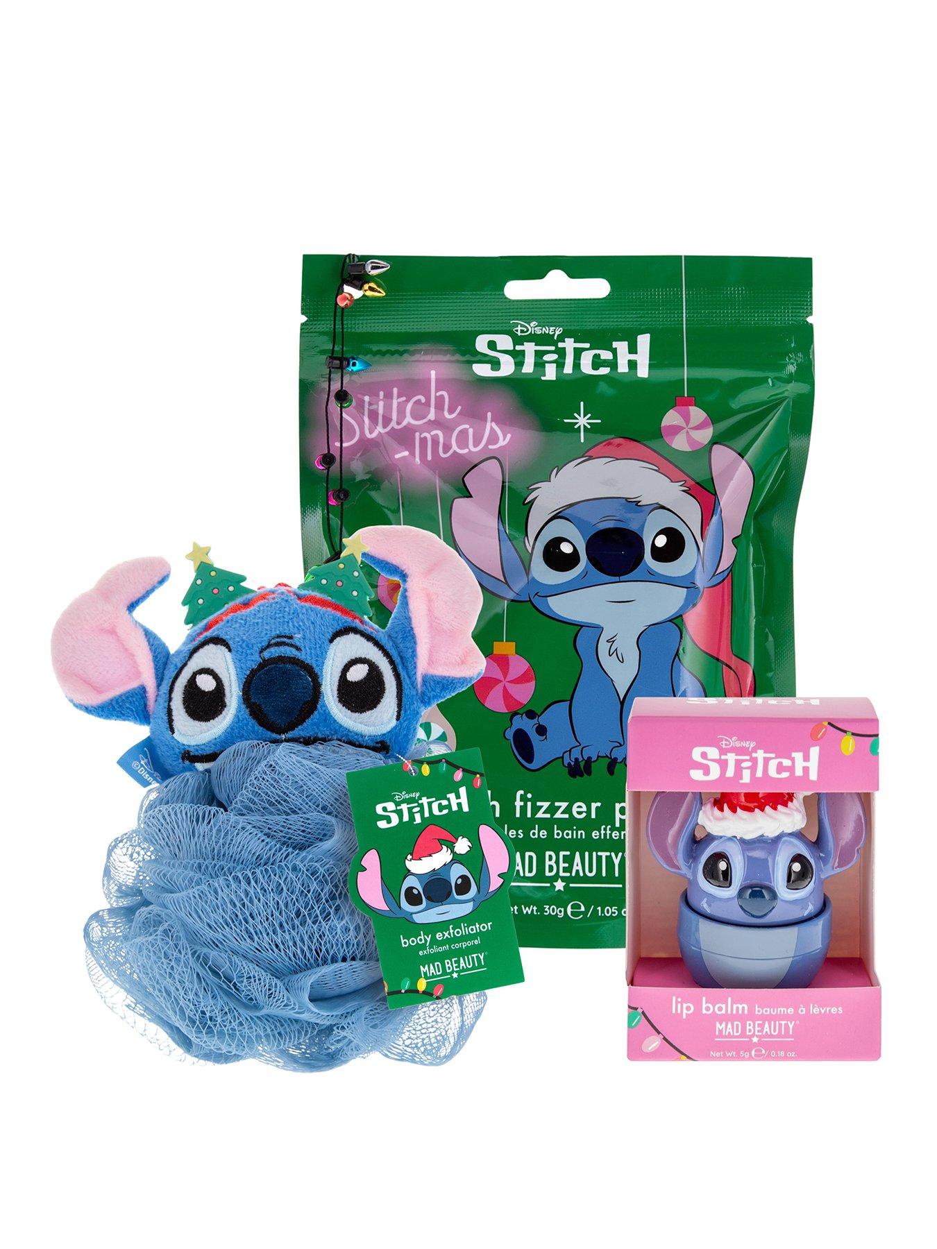 Image 1 of 3 of Disney Stitch Stitch Christmas Bath Set- Exfoliator, Bath Fizzer, Lip Balm