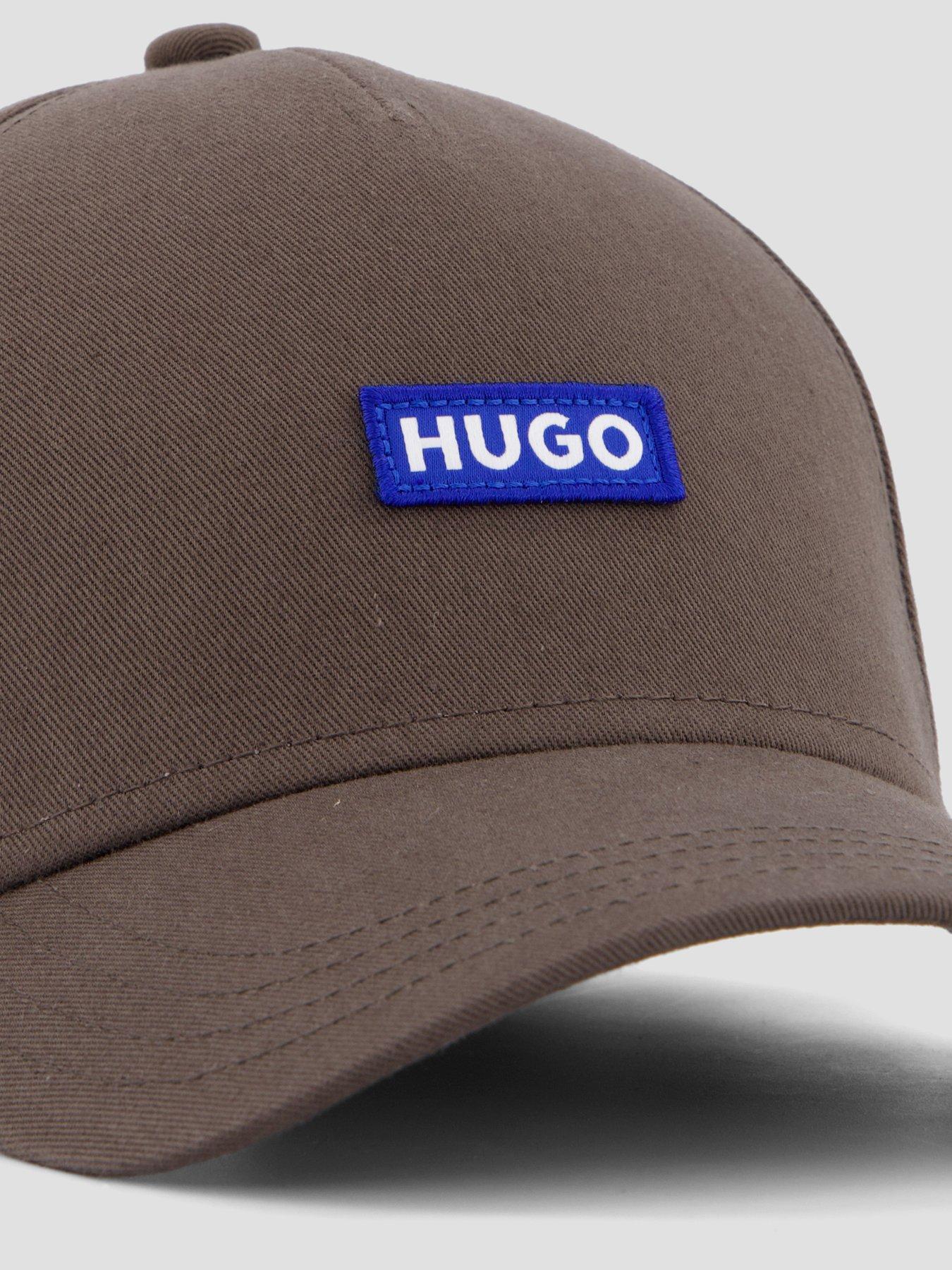 image of hugo-blue-jinko-small-logo-baseball-cap-brown