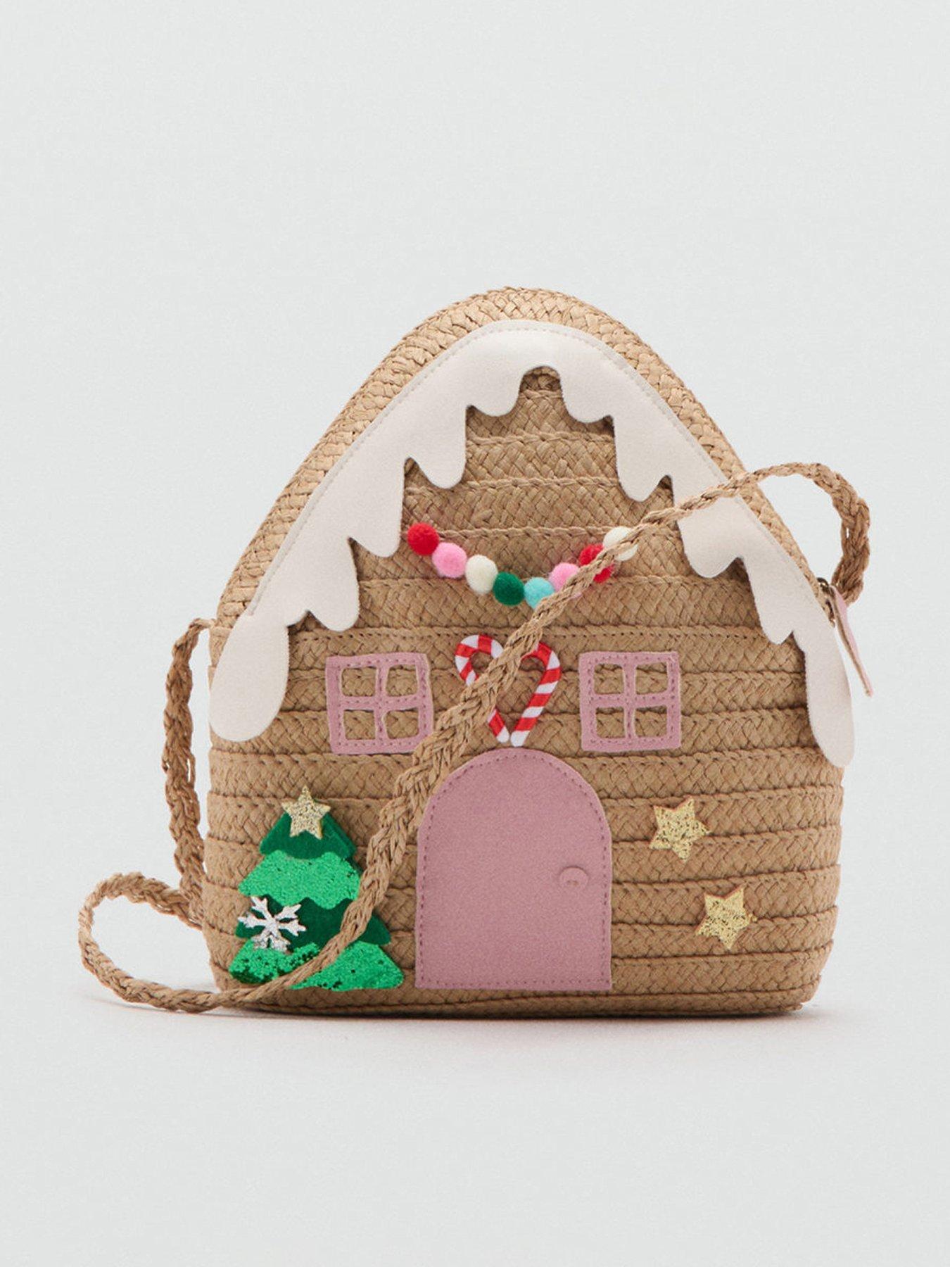 Mango Girls Gingerbread House Bag - Beige
