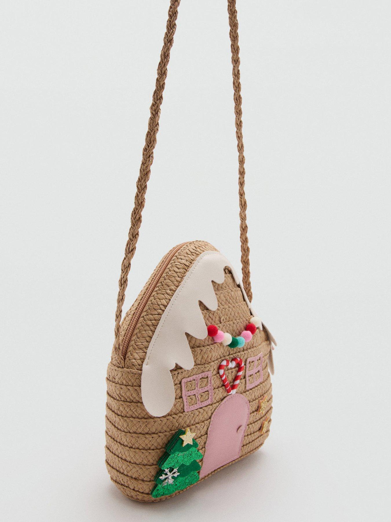  image of mango-girls-gingerbread-house-bag-beige