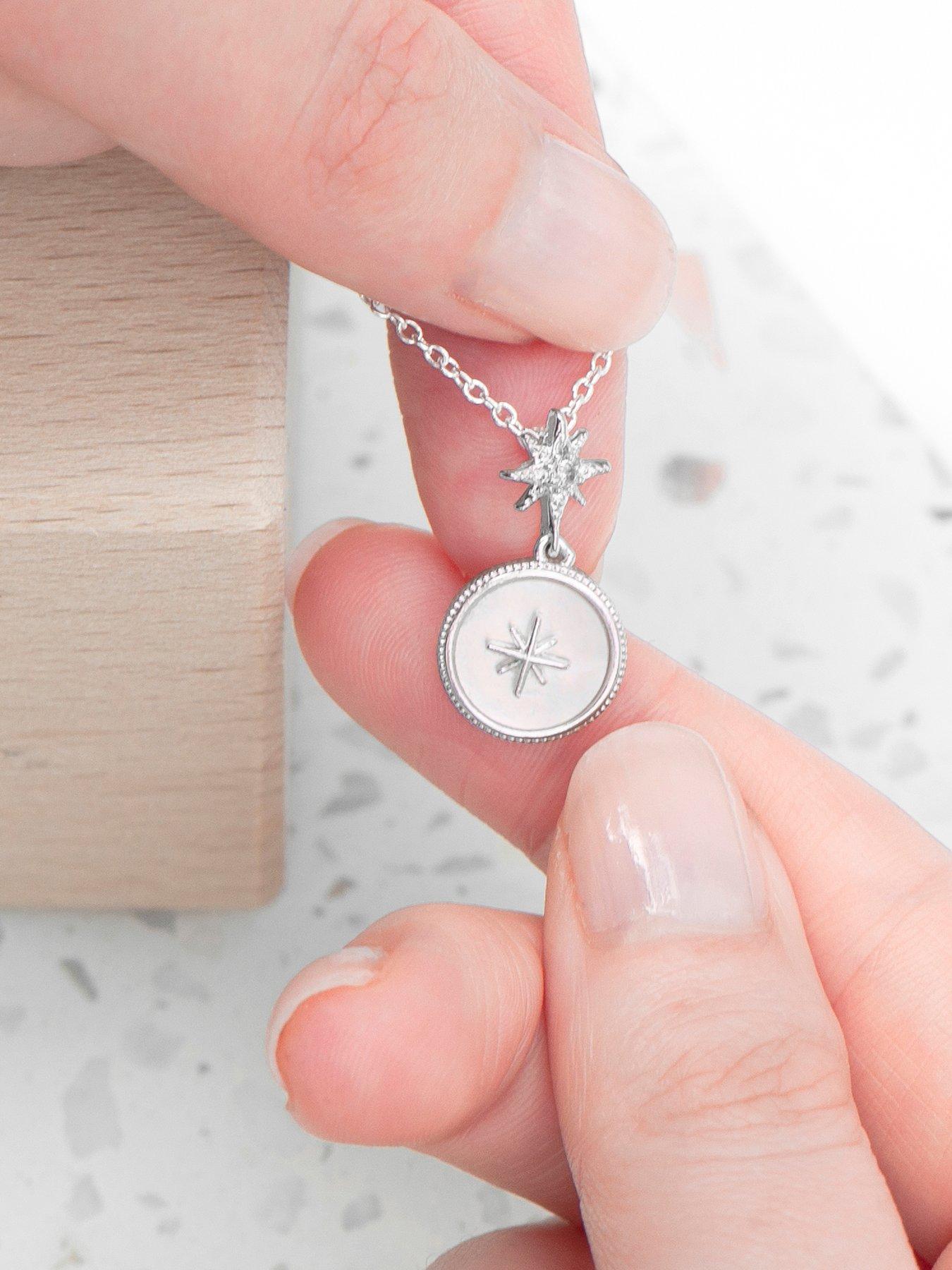 Image 3 of 5 of Treat Republic Personalised North Star Necklace in Silver