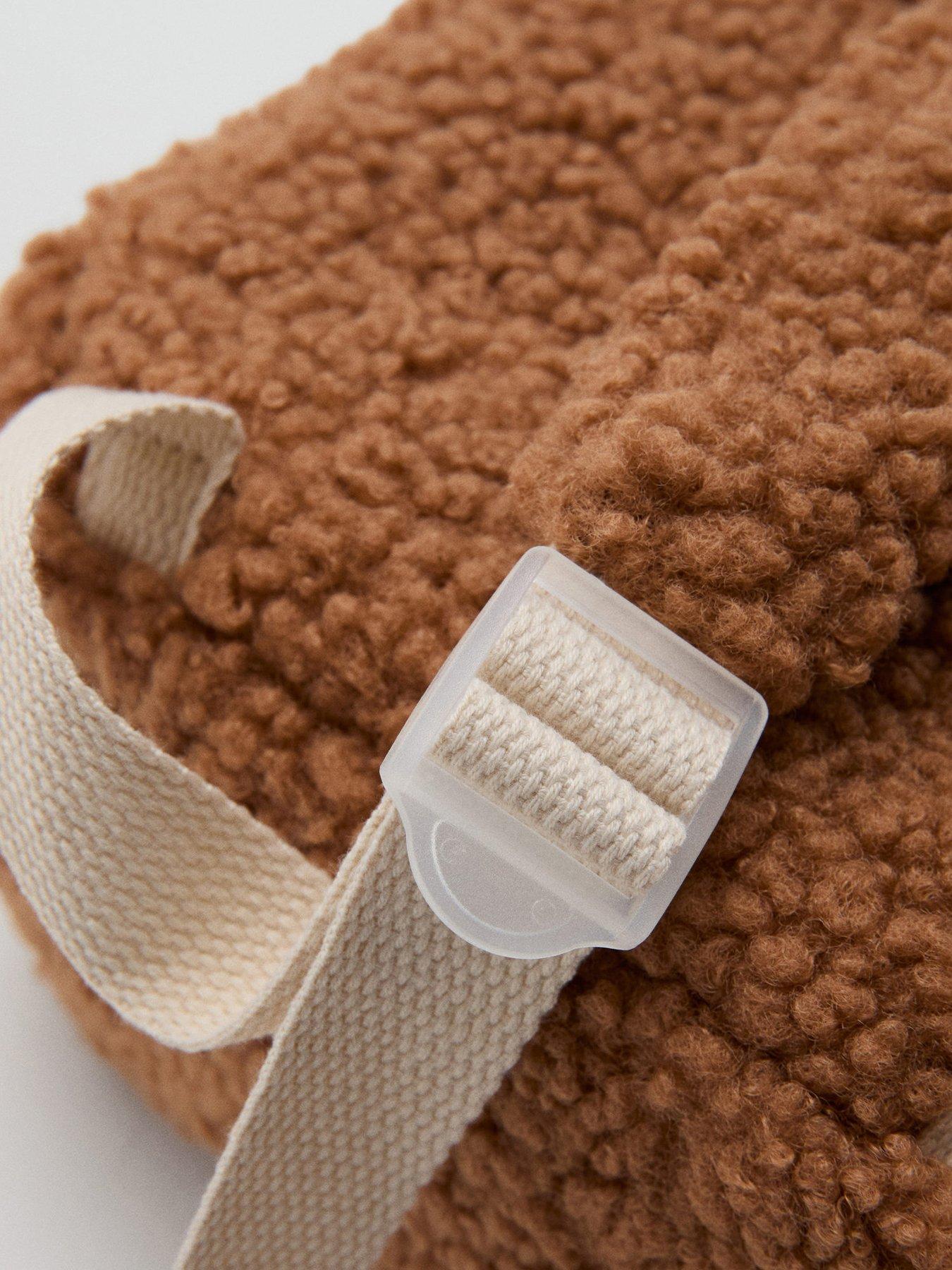  image of mango-younger-boys-borg-bear-backpack-brown