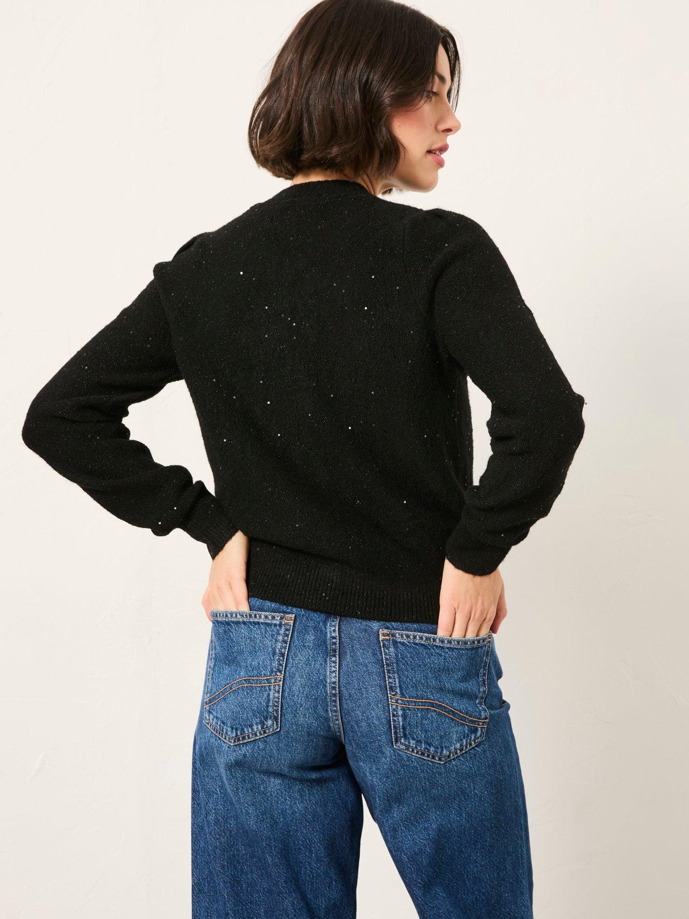 Image 2 of 6 of FatFace Jasmine Cardigan - Black