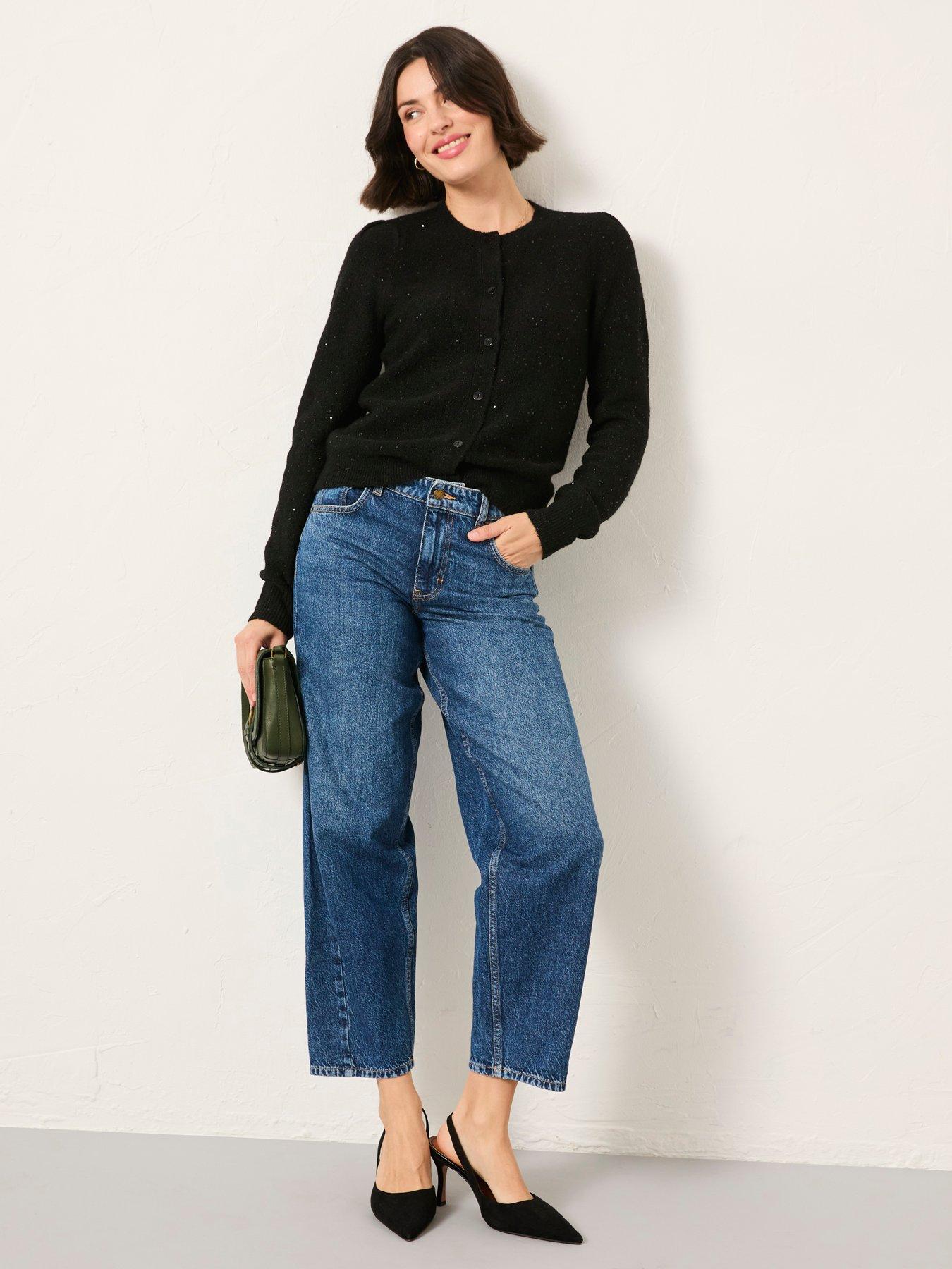Image 3 of 6 of FatFace Jasmine Cardigan - Black