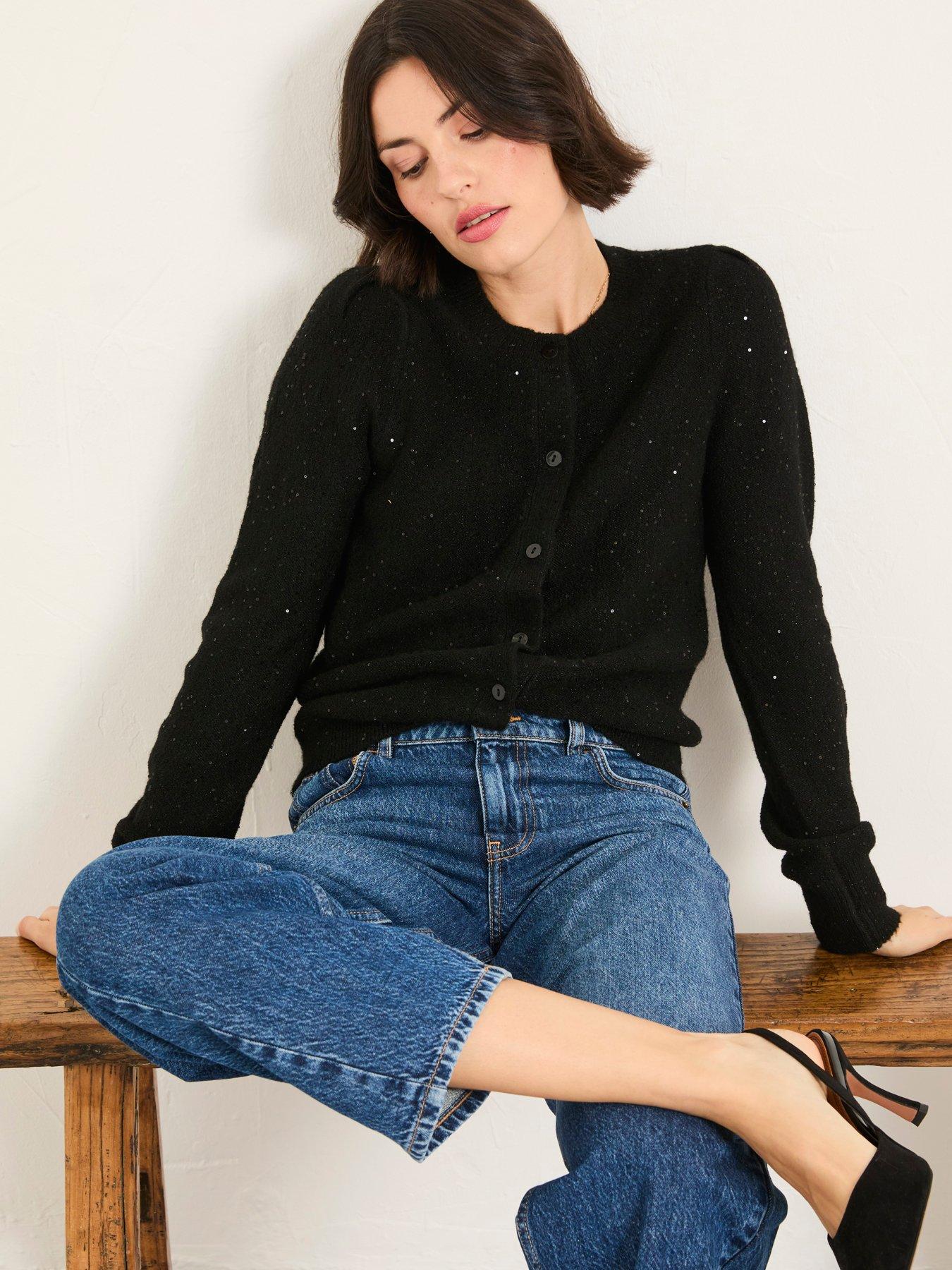 Image 5 of 6 of FatFace Jasmine Cardigan - Black