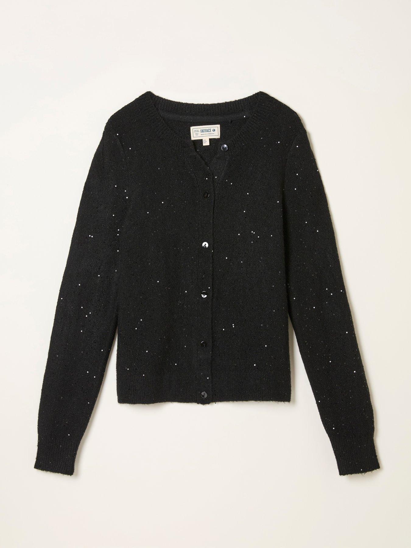 Image 6 of 6 of FatFace Jasmine Cardigan - Black