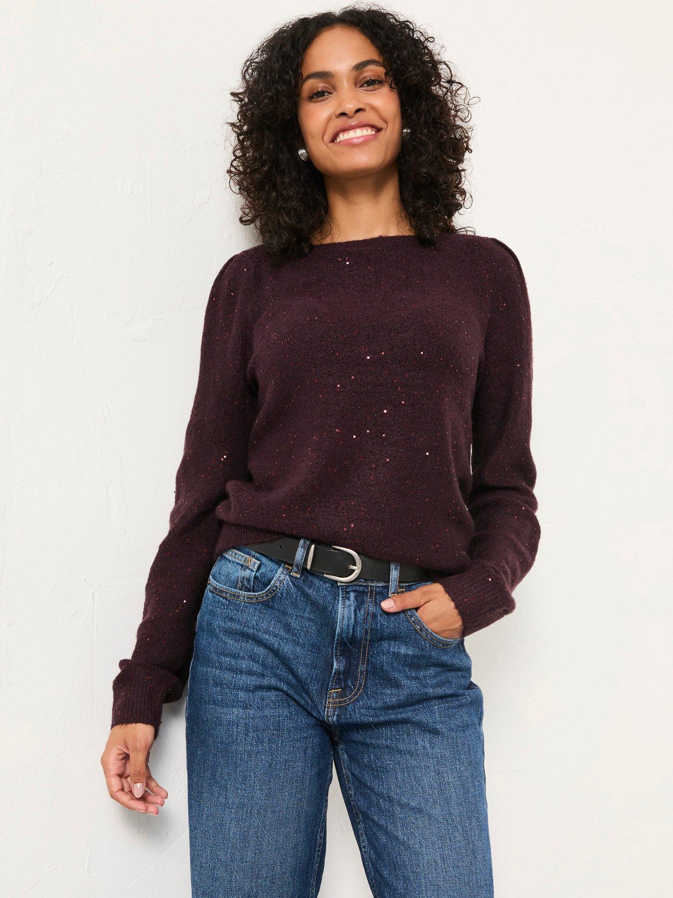 FatFace Jasmine Jumper - Burgundy