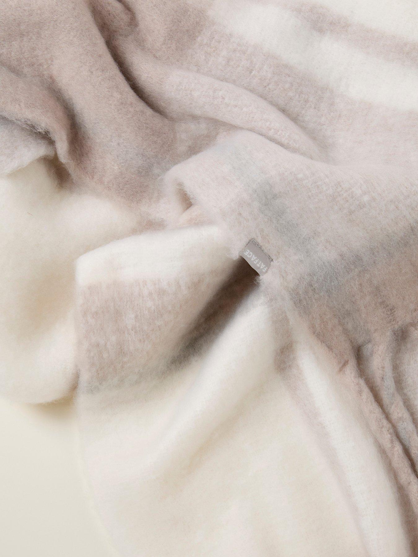  image of fatface-evie-check-scarf-white