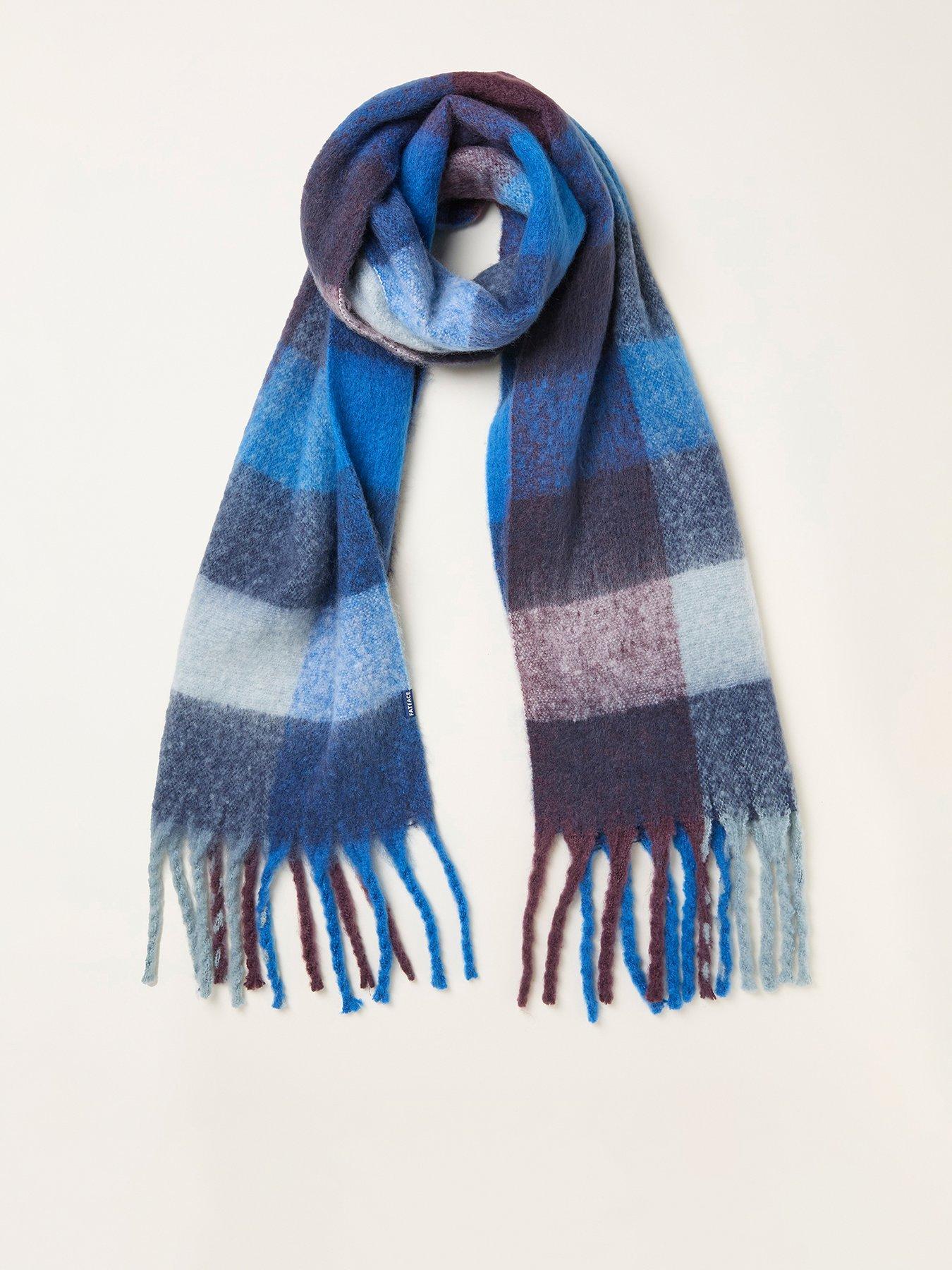 FatFace Bonnie Check Scarf - Blue