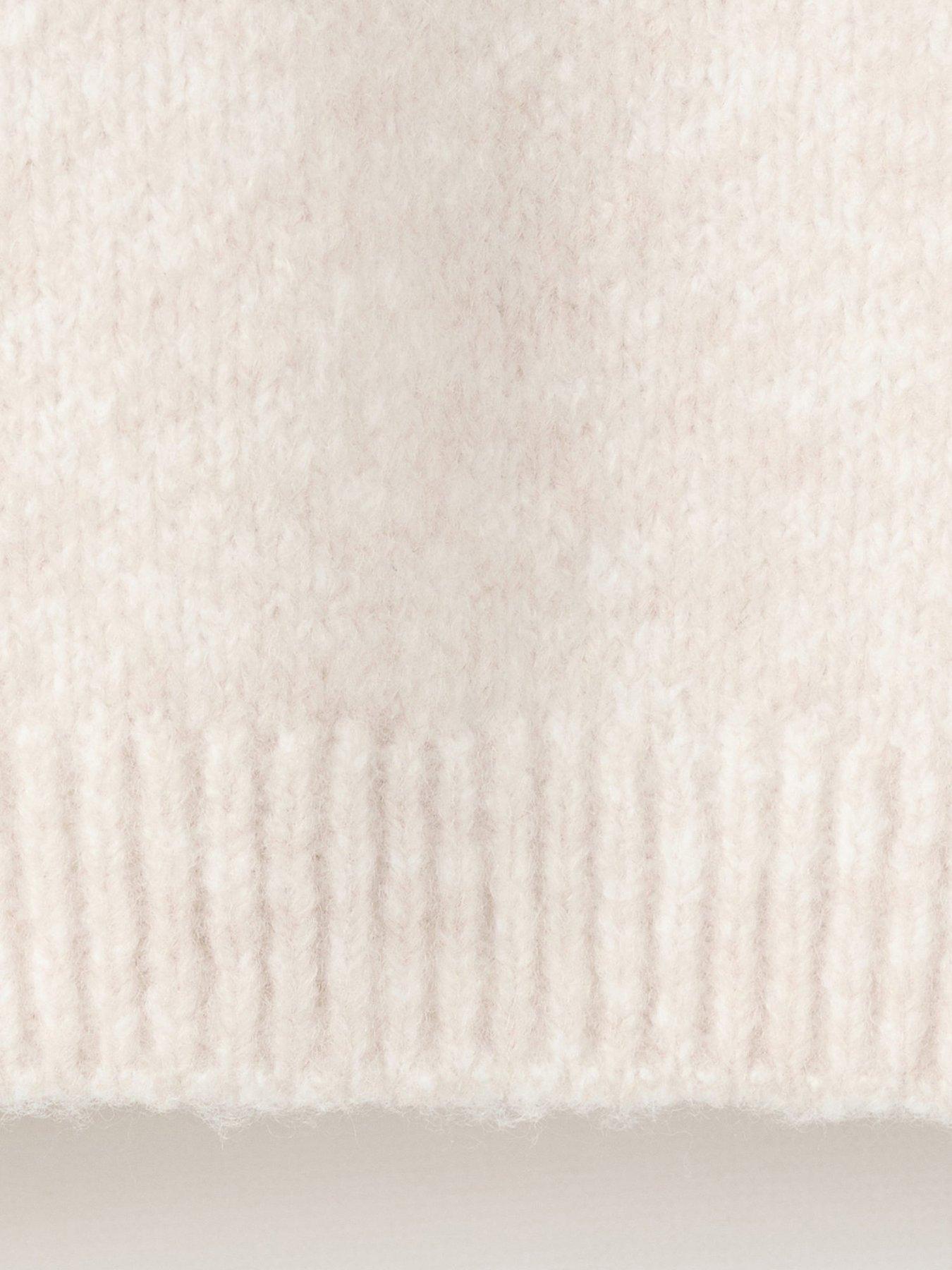  image of mango-girls-mittens-knitted-jumper-beige