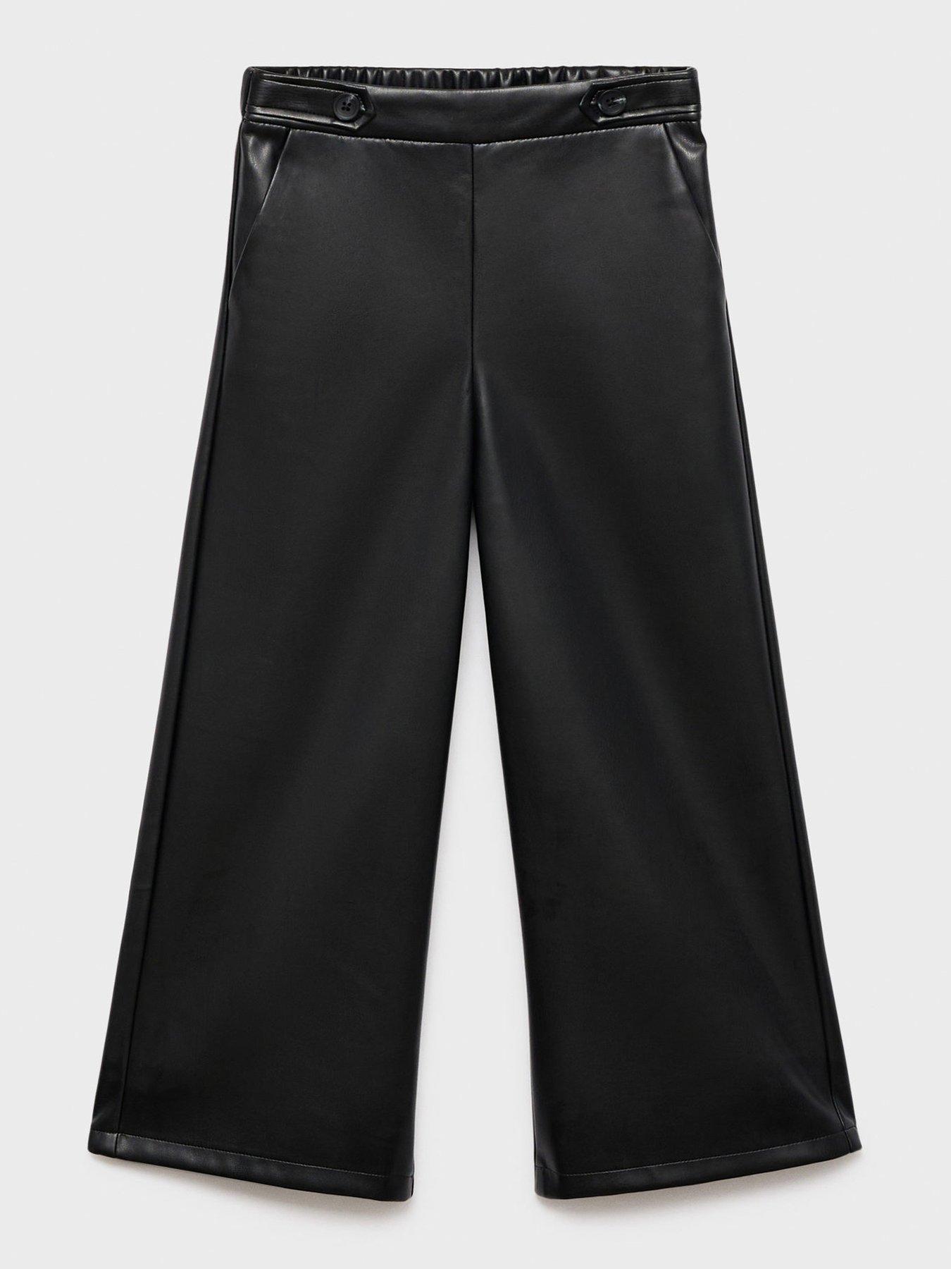 mango-girls-pu-trousers-black
