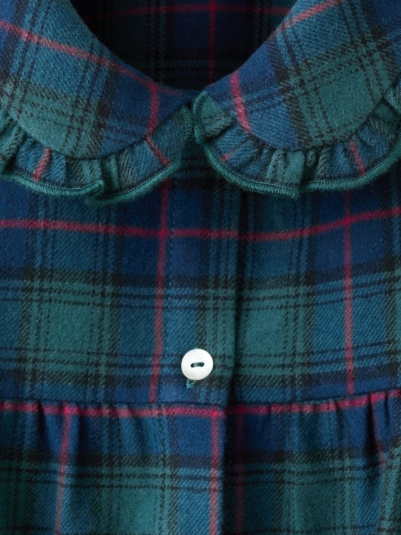  image of mango-girls-tartan-pyjamas-green