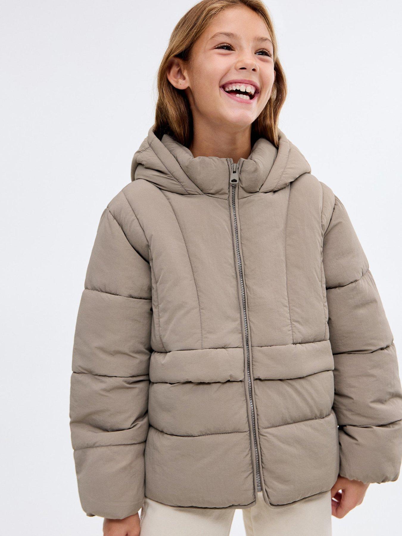 mango-girls-padded-coat-brown