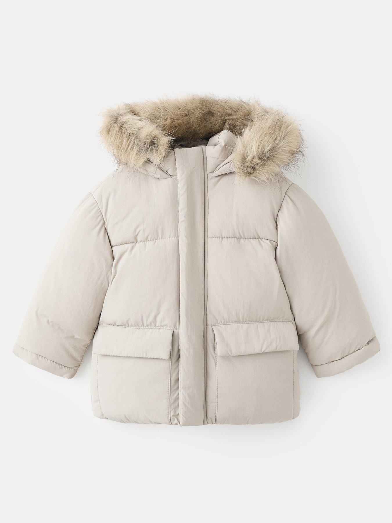 mango-younger-boys-faux-fur-trim-padded-coat-beige