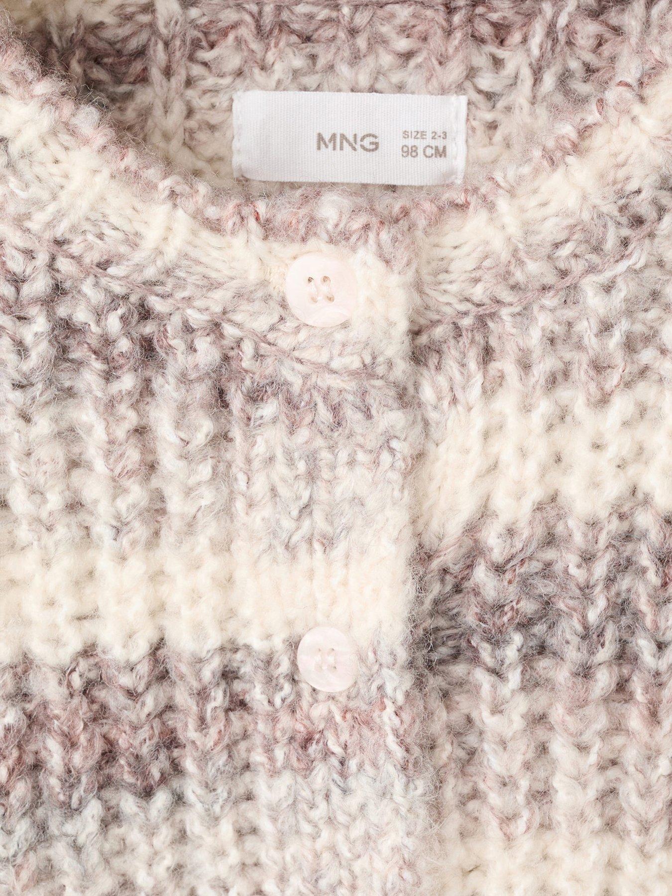  image of mango-younger-girls-stripe-knitted-jumper-multi