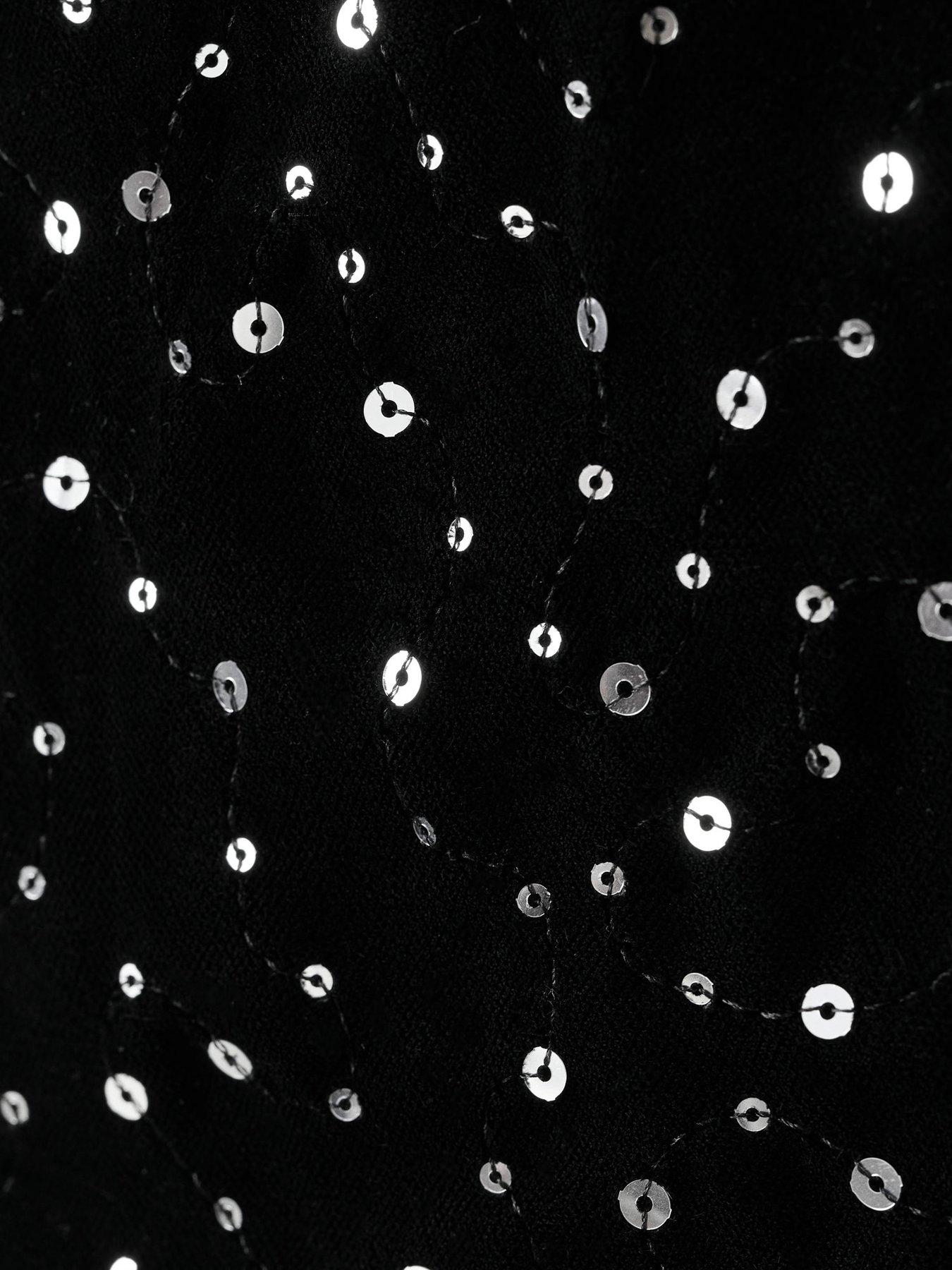  image of mango-girls-sequin-jumpsuit-black