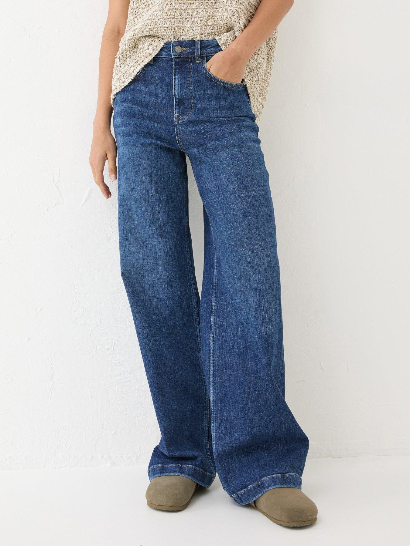 undefined Welling Wide Leg Jeans - Blue