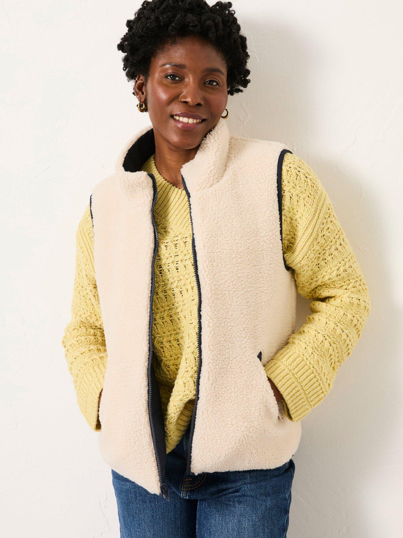 FatFace Luna Reversible Gilet - Navy