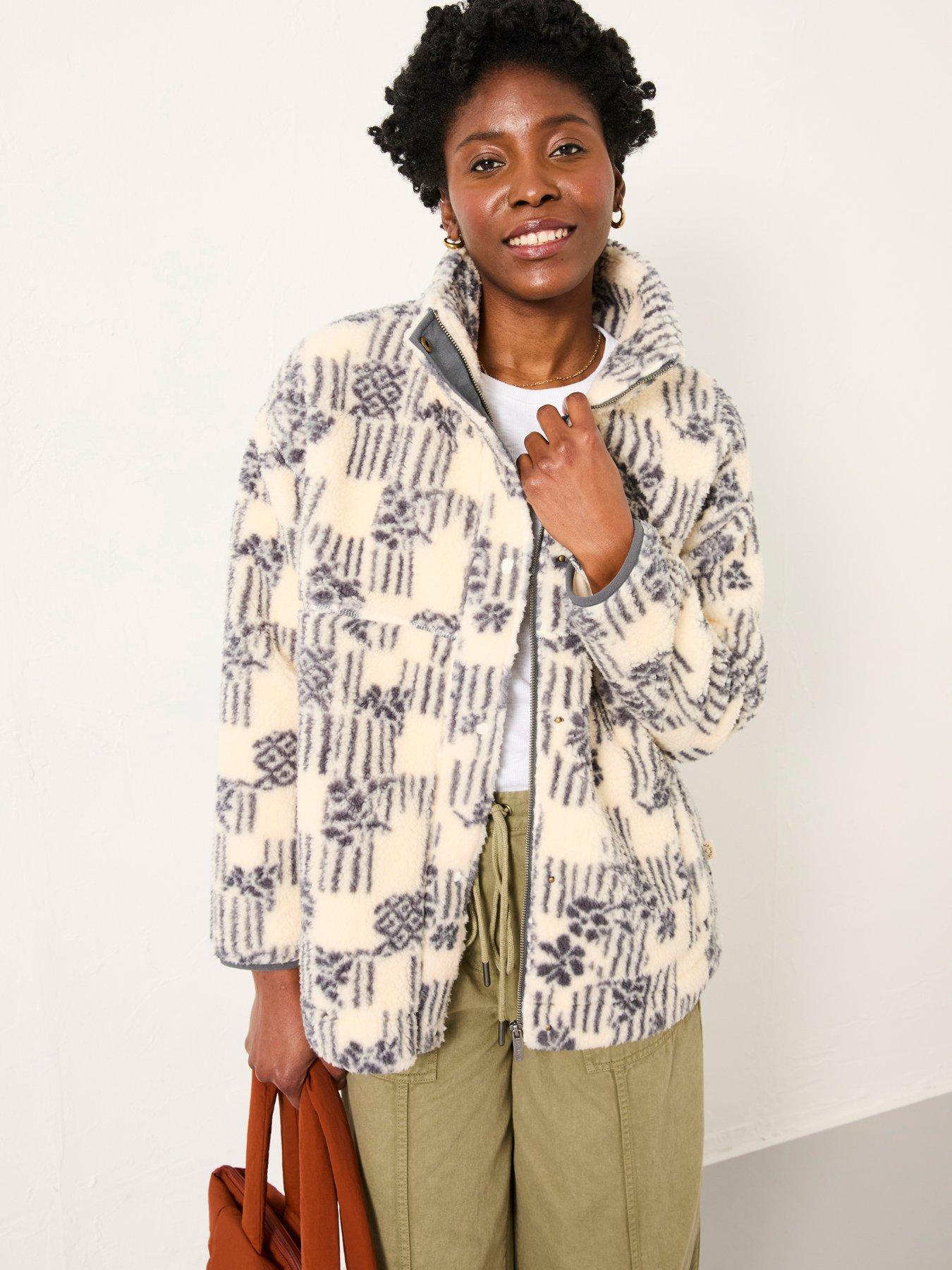 FatFace Rosie Pattern Fleece - Ivory