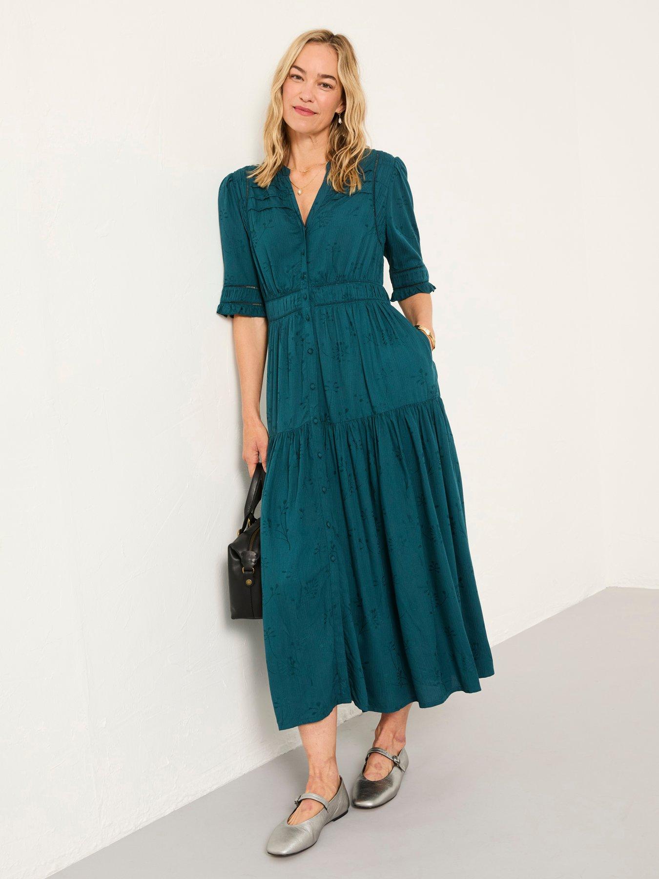undefined Elsie Midi Dress - Blue