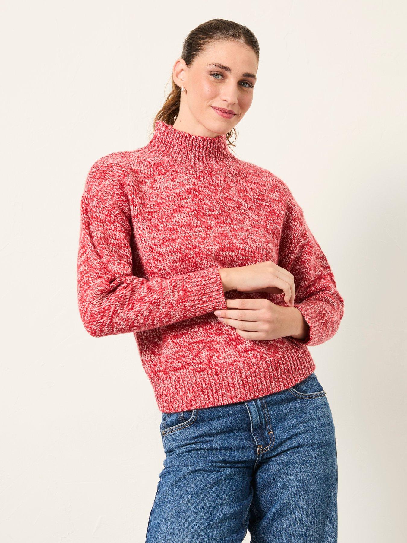 FatFace Casey Twist Jumper - Red