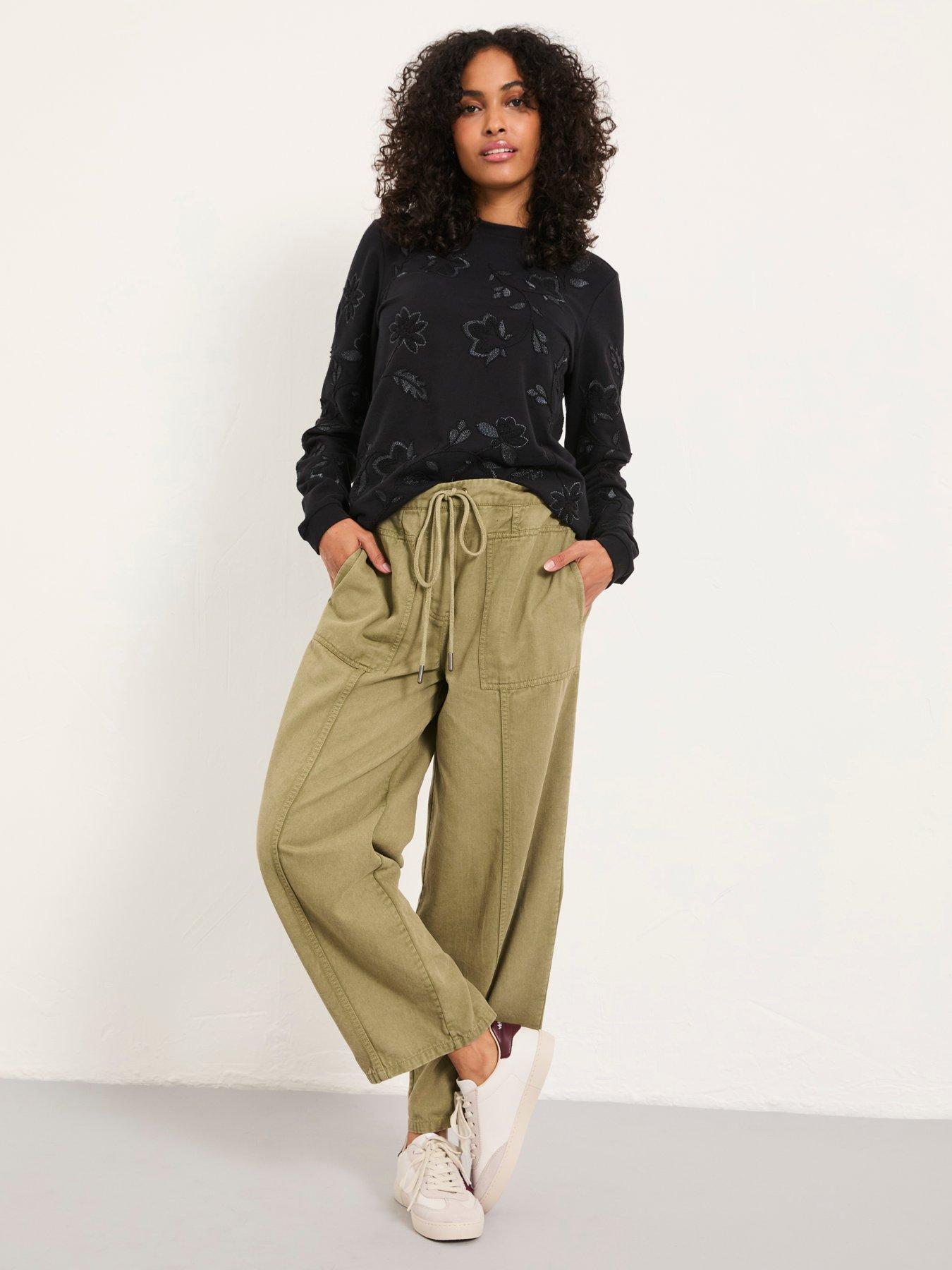  image of fatface-embroidered-crew-sweatshirt-black