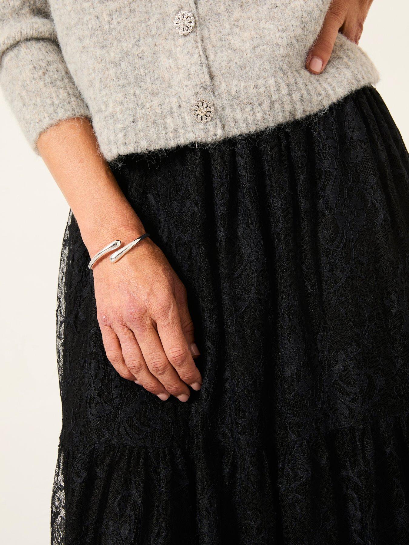  image of fatface-annie-lace-maxi-skirt-black