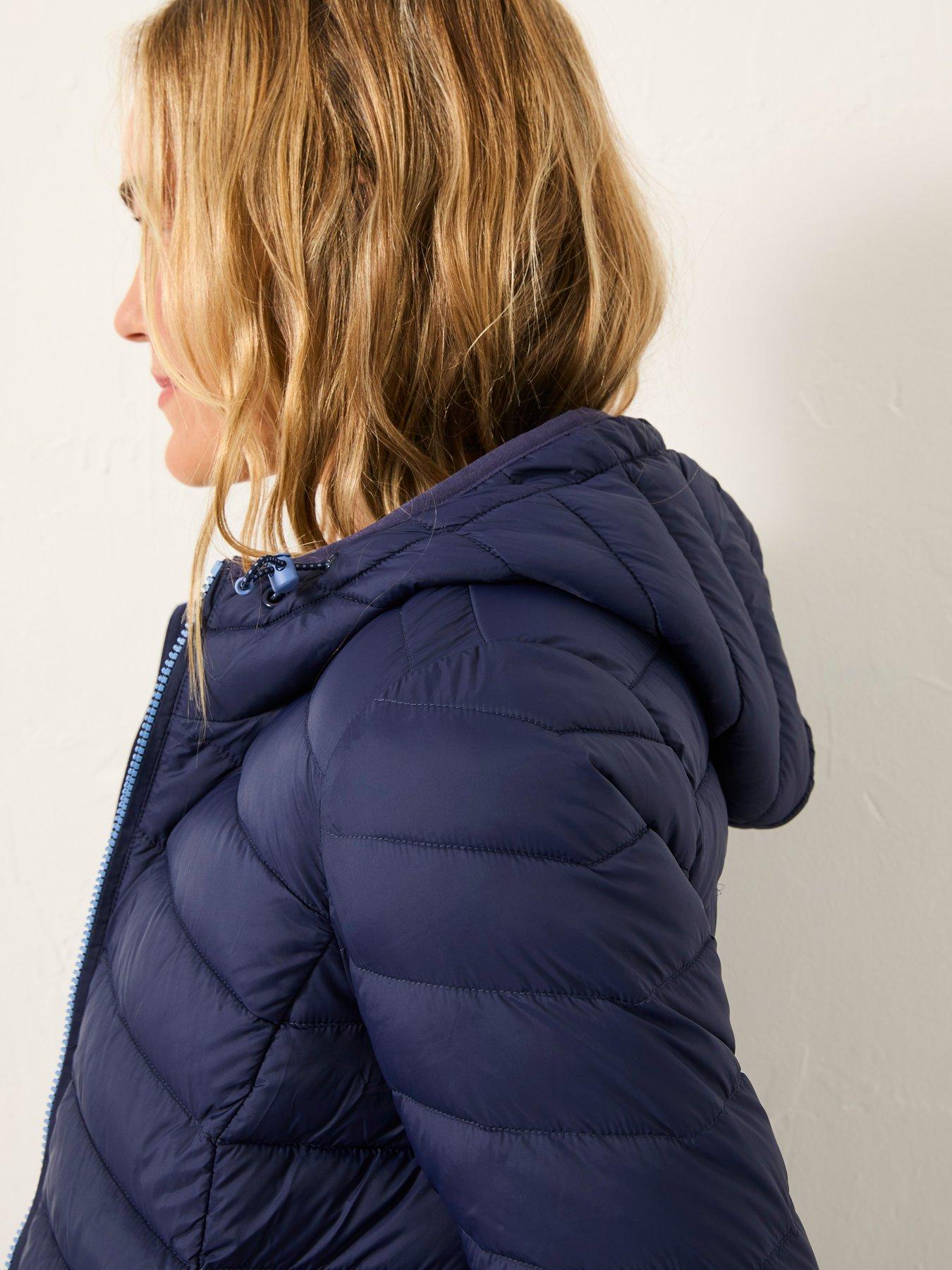 Image 4 of 5 of FatFace Ruby Light Padded Coat - Navy
