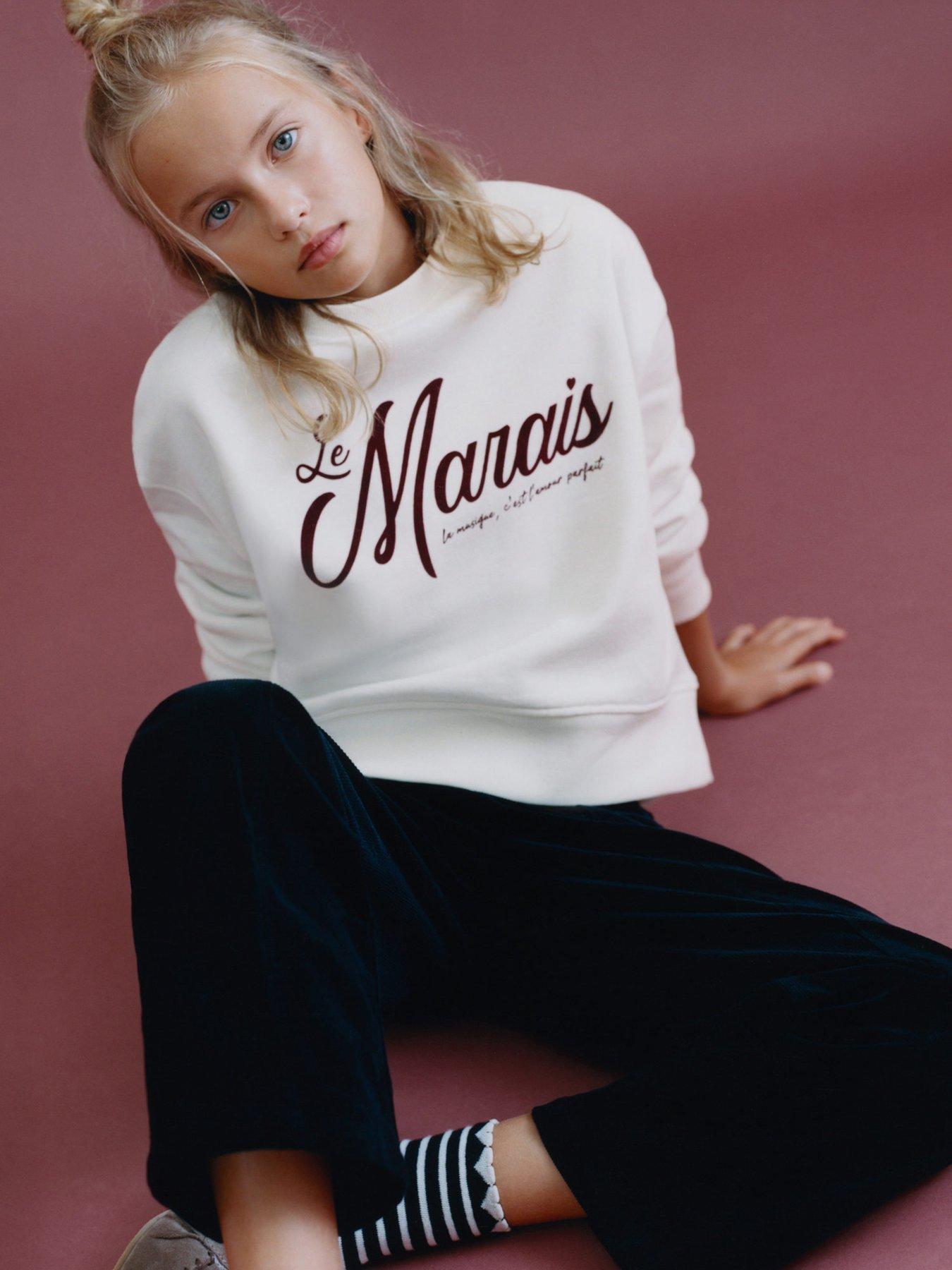 Mango Girls Marais Sweatshirt - Light Cream