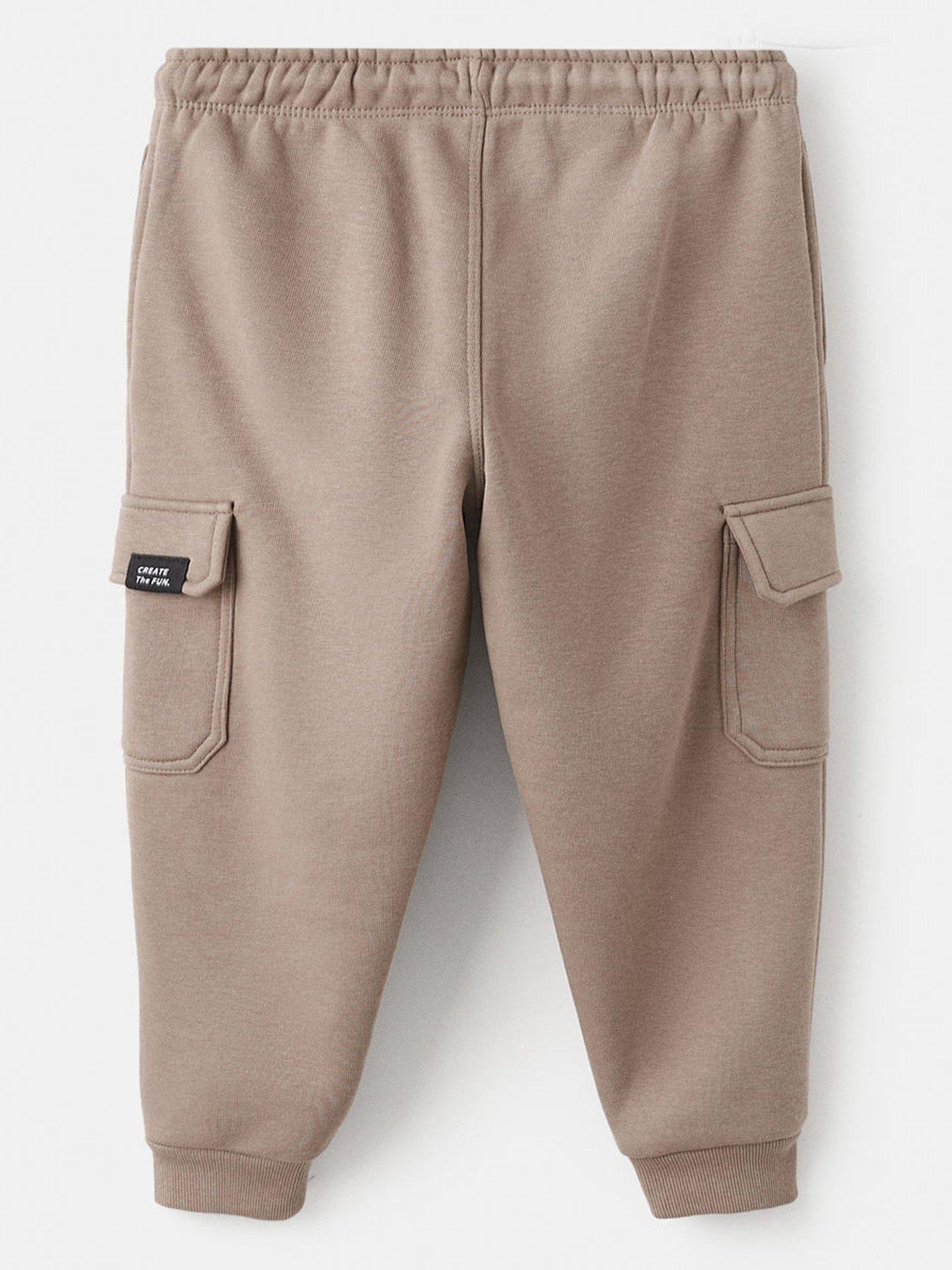 Image 2 of 4 of Mango Younger Boys Cargo Pocket Joggers - Brown