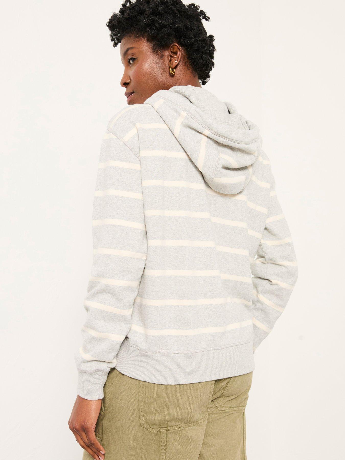 Image 2 of 6 of FatFace Izzy Stripe Hoody - Grey