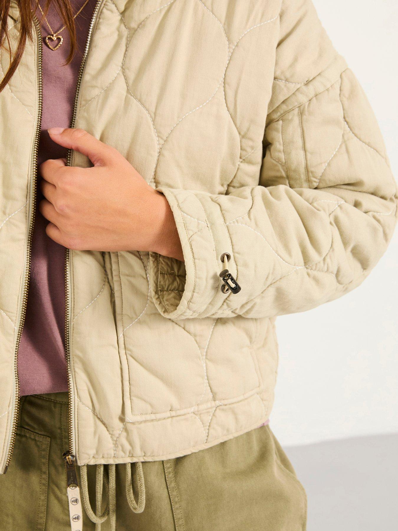 Image 4 of 5 of FatFace Maja Quilted Jacket - Light Green
