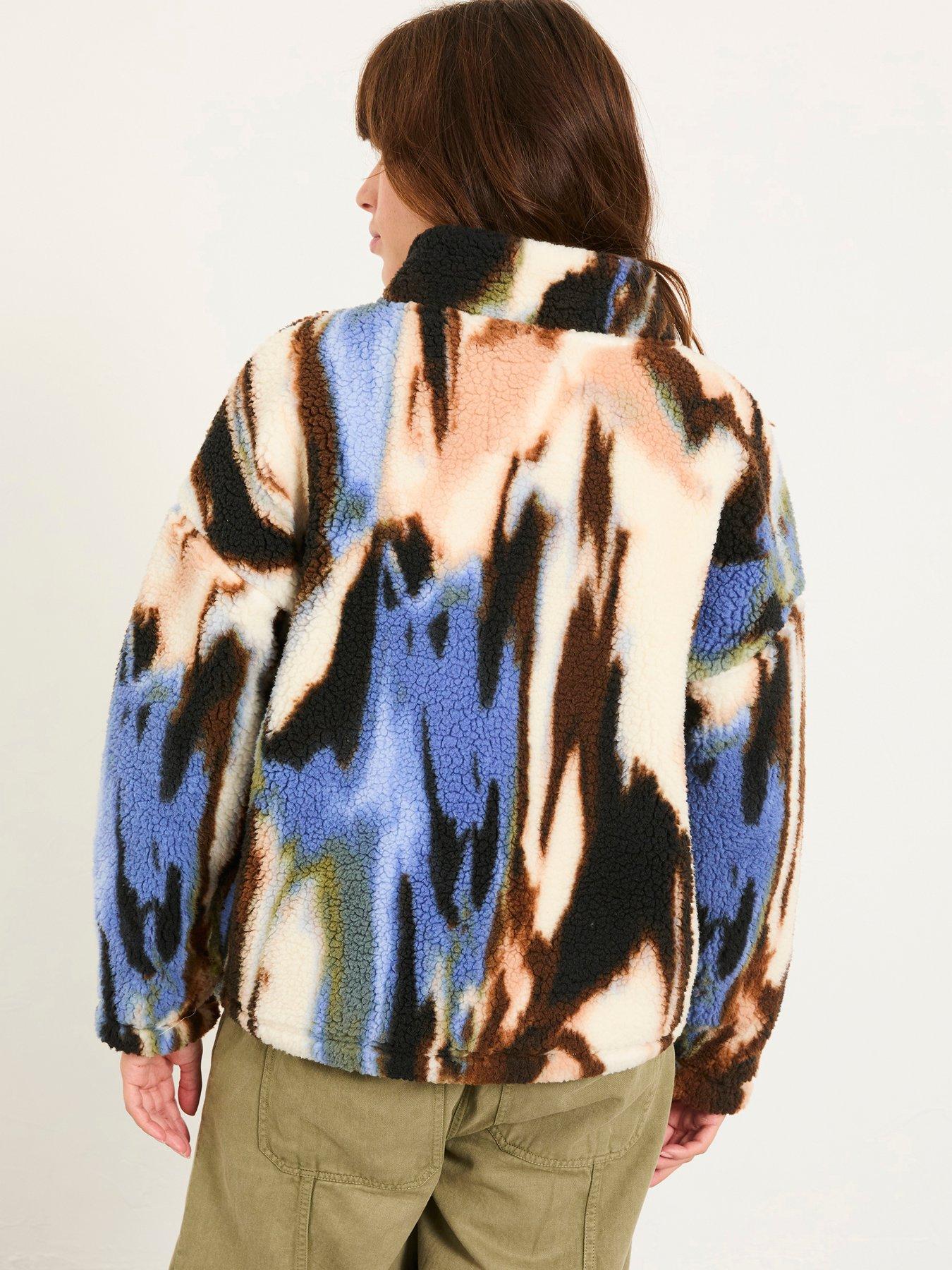 Image 2 of 5 of FatFace Raya Printed Fleece - Natural