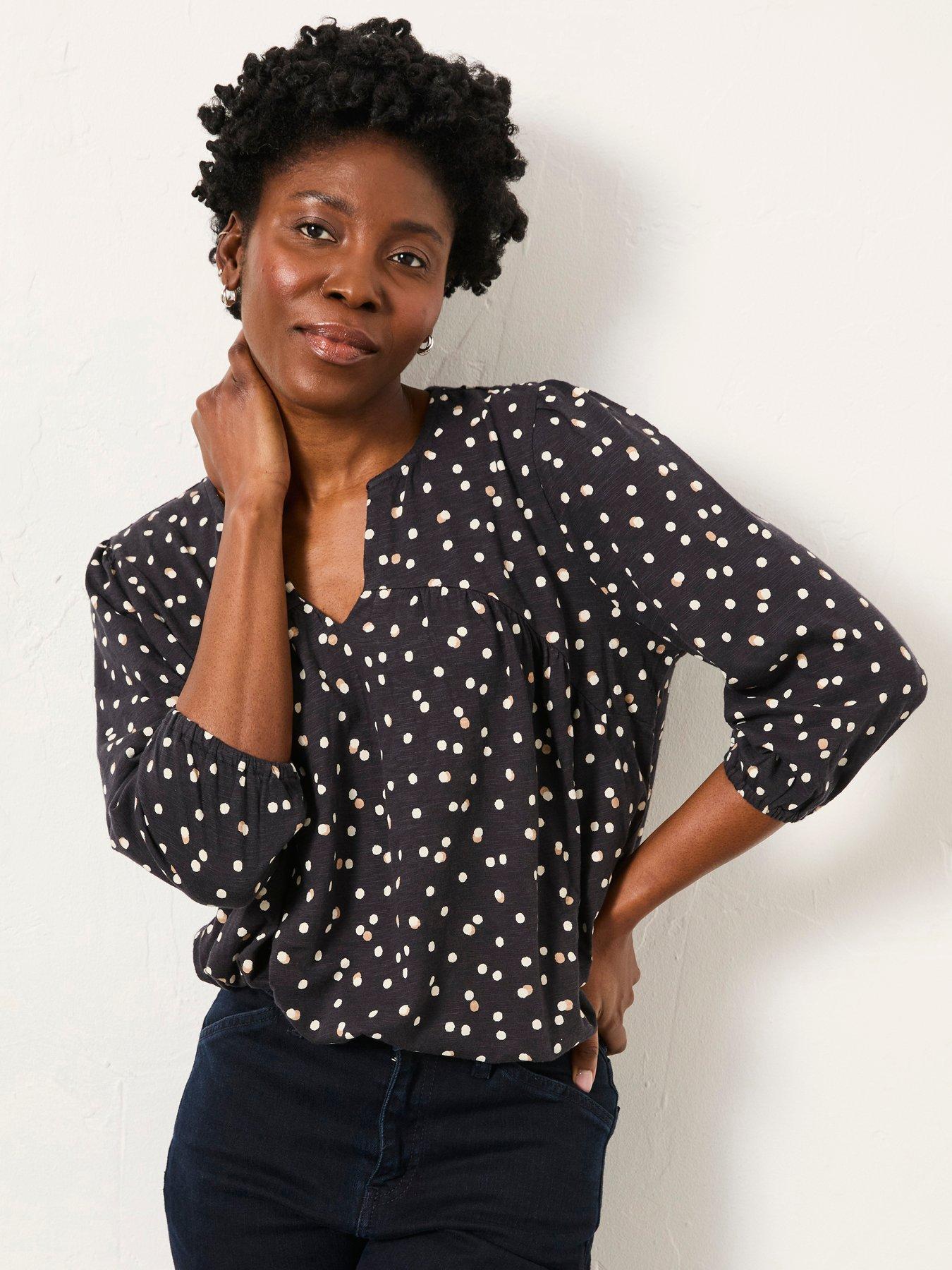 FatFace Enya Spot Tunic - Black