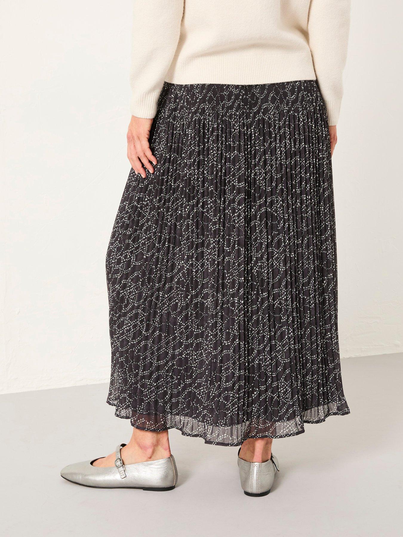 Image 2 of 6 of FatFace Paignton Floral Midi Skirt - Graphite Grey