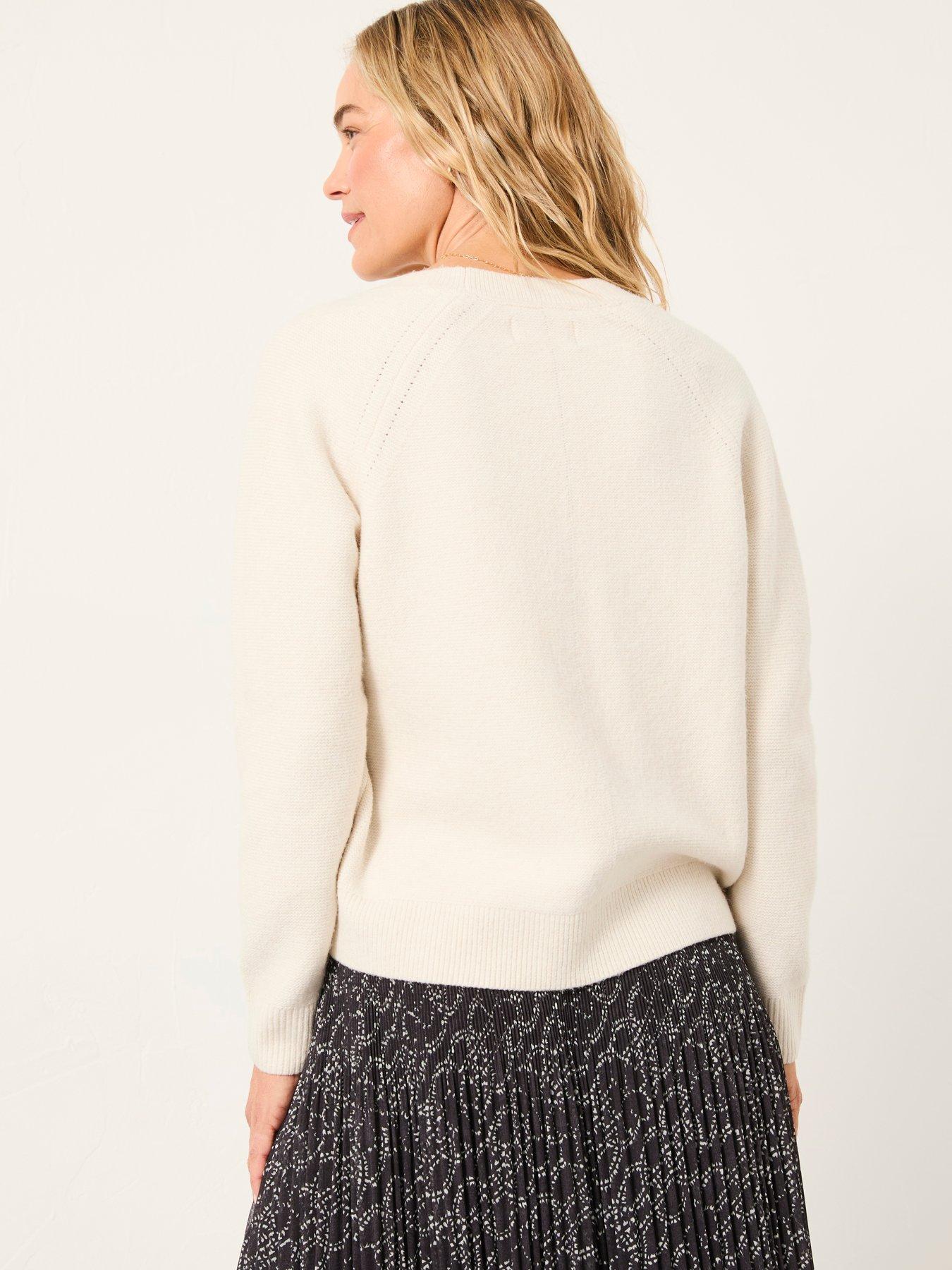 Image 2 of 6 of FatFace Polly Cardigan - Chalk