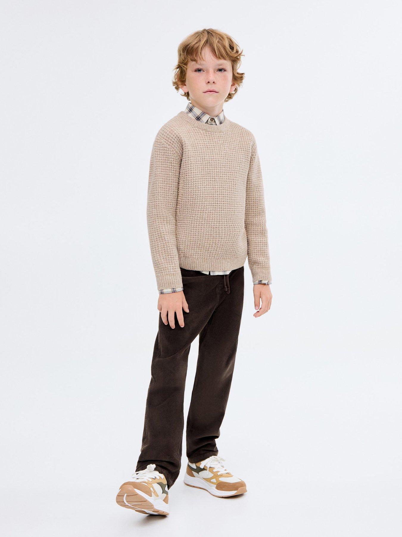 Mango Boys Cord Trousers - Brown