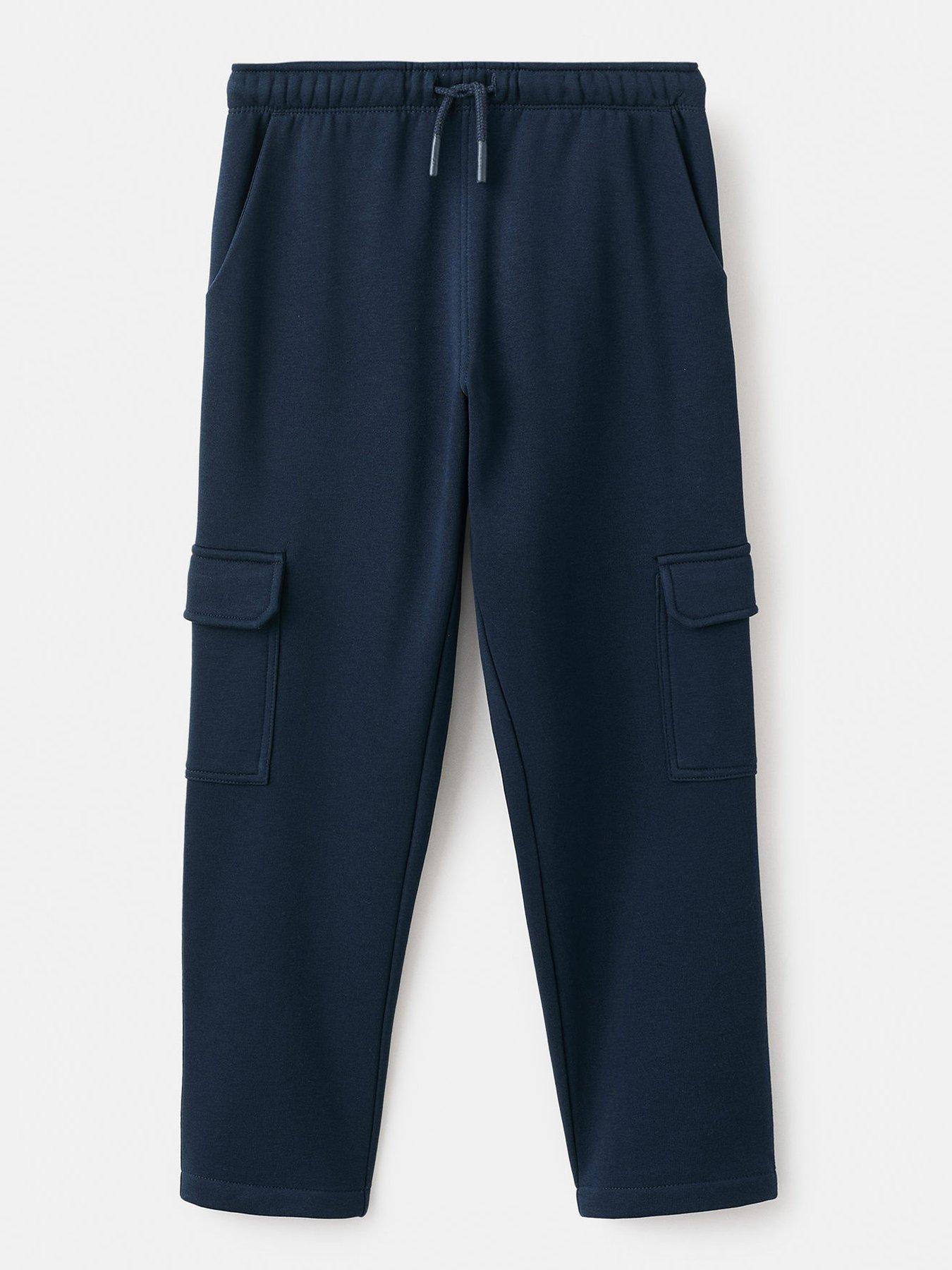 Mango Boys Straight Leg Cargo Joggers - Navy