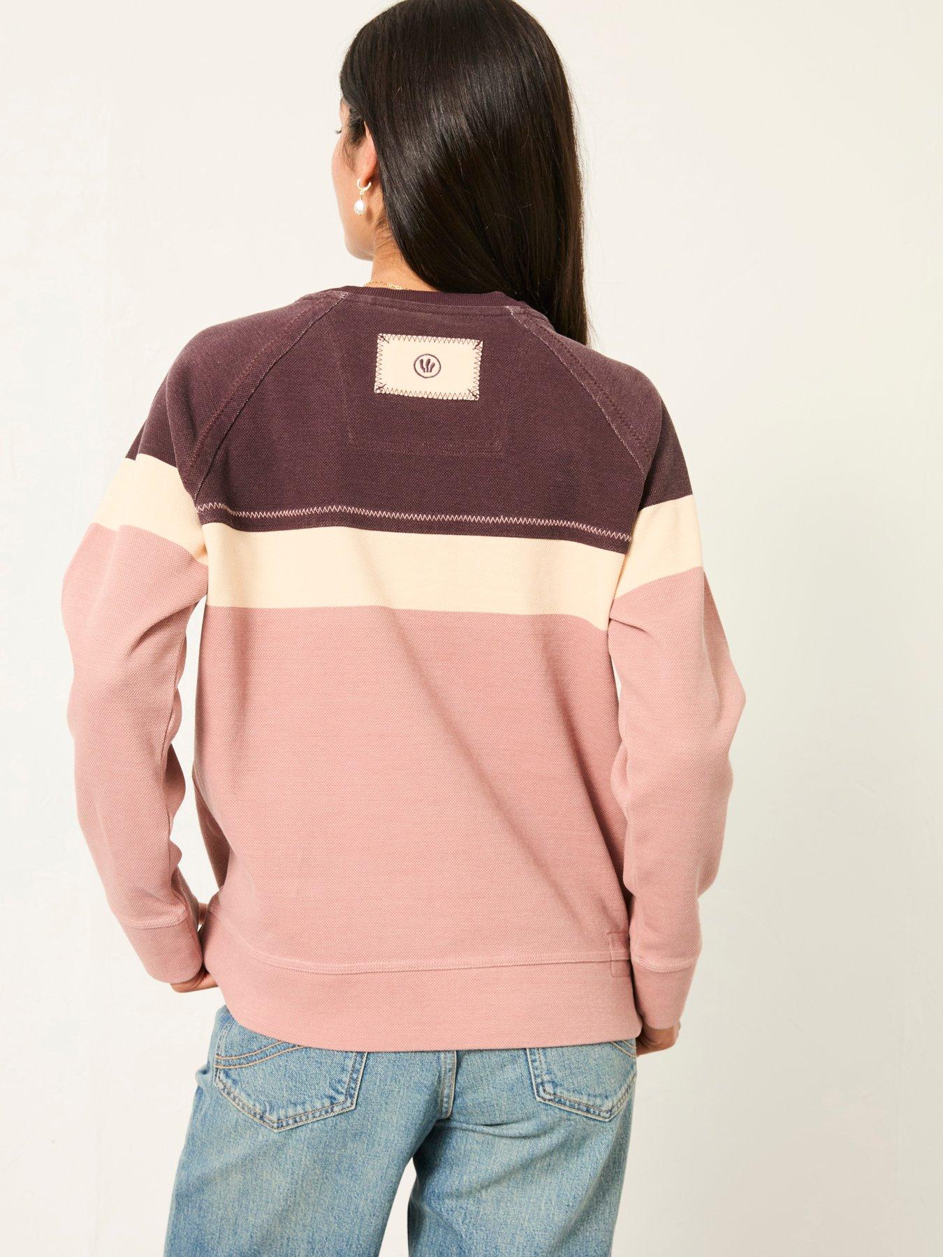 Image 2 of 6 of FatFace Airlie Crew Sweatshirt - Pink