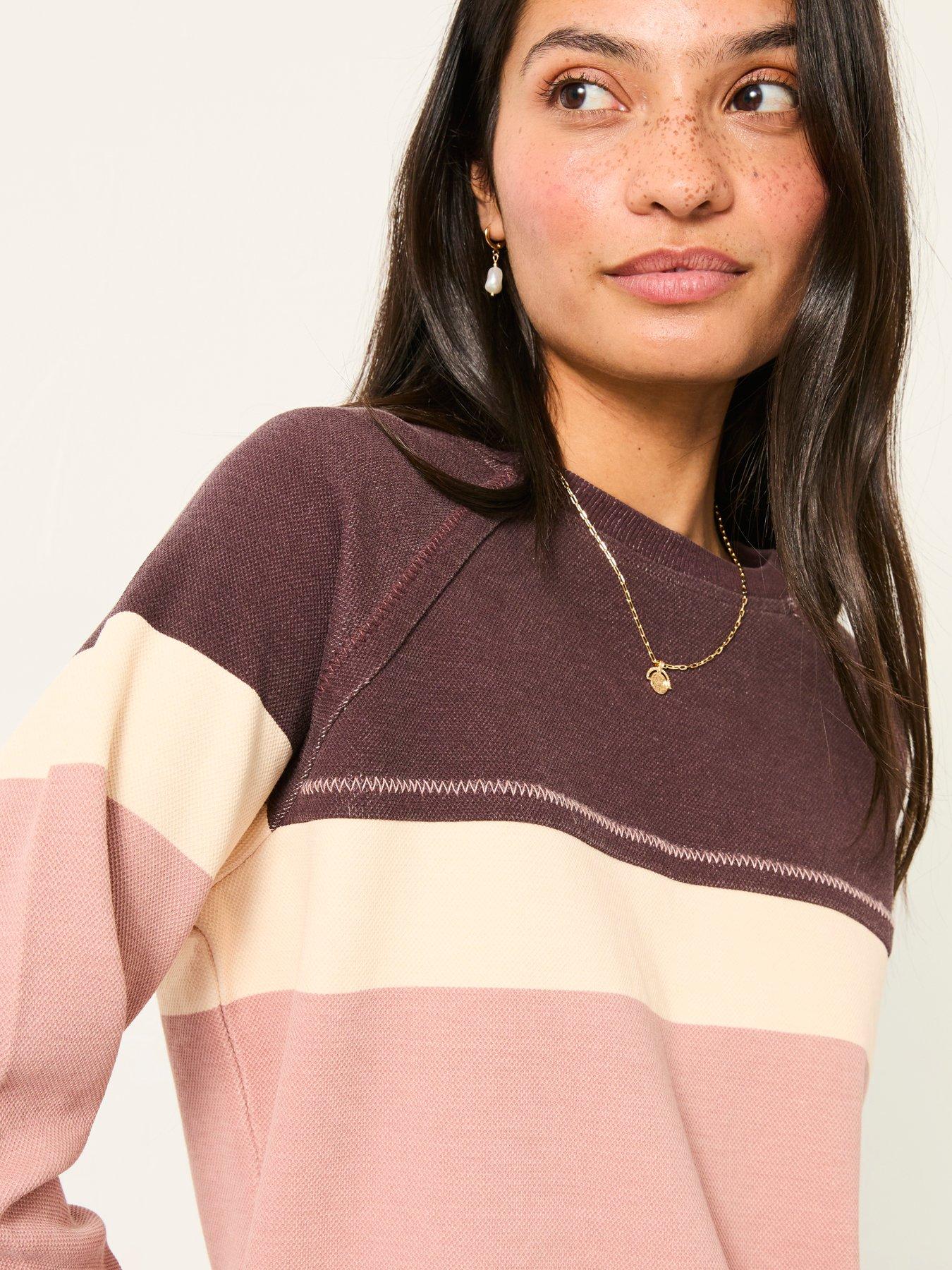 Image 4 of 6 of FatFace Airlie Crew Sweatshirt - Pink