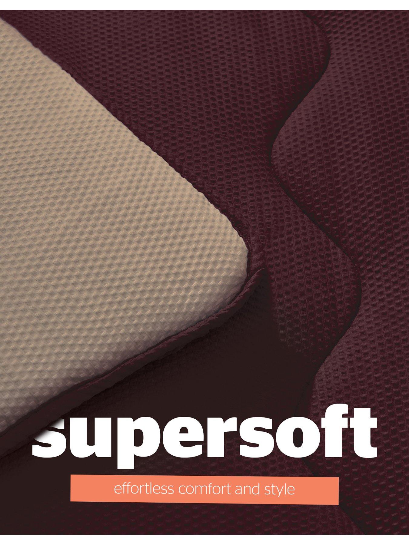Image 4 of 7 of Silentnight Seersucker Coverless Duvet and Pillowcase Set - 10.5 Tog Berry/Natural