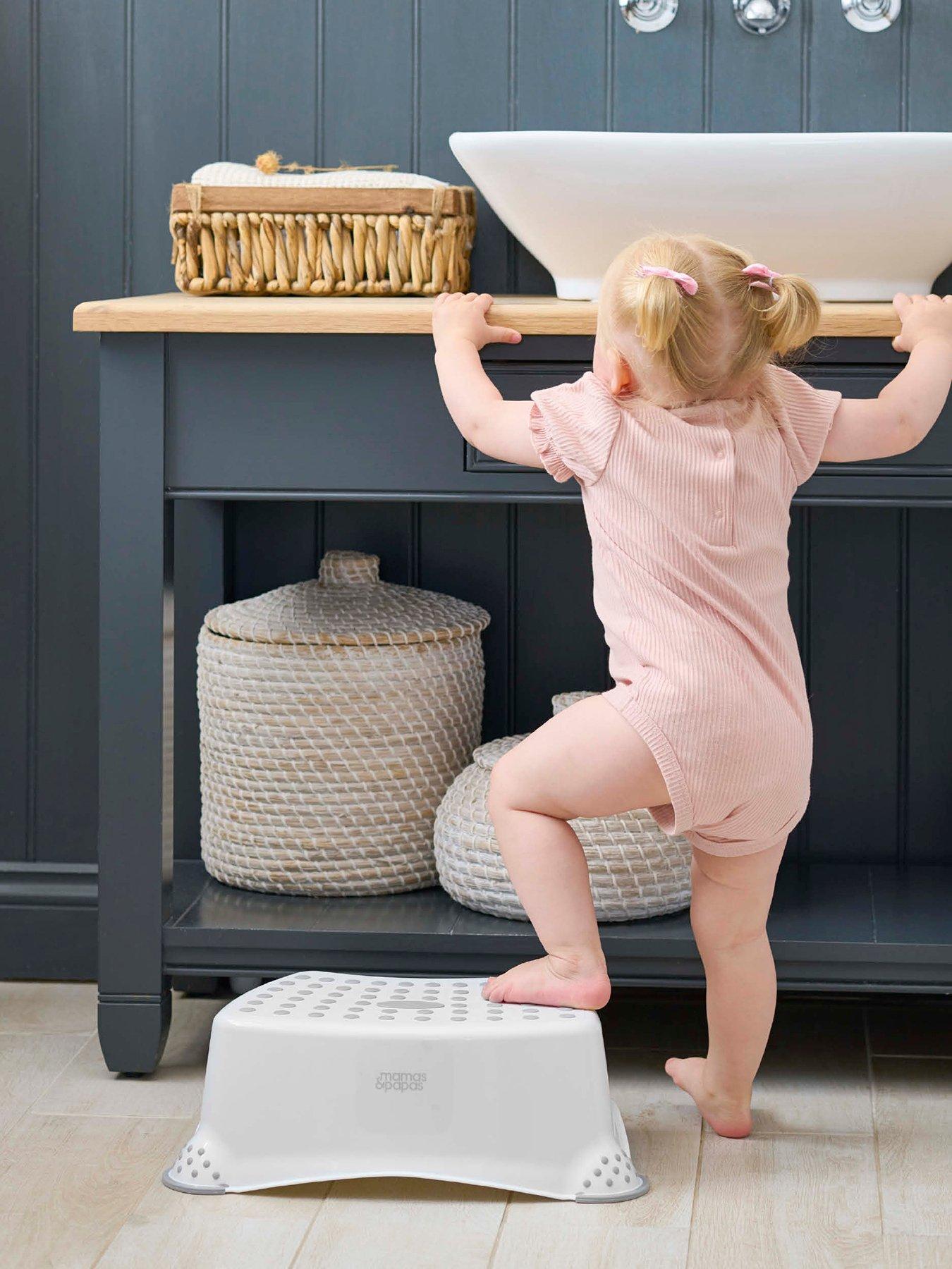undefined Anti Slip Step Up Stool - Pebble Grey