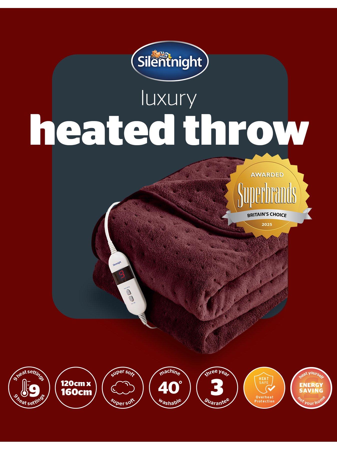 Image 7 of 7 of Silentnight Luxury Heated Throw - Berry